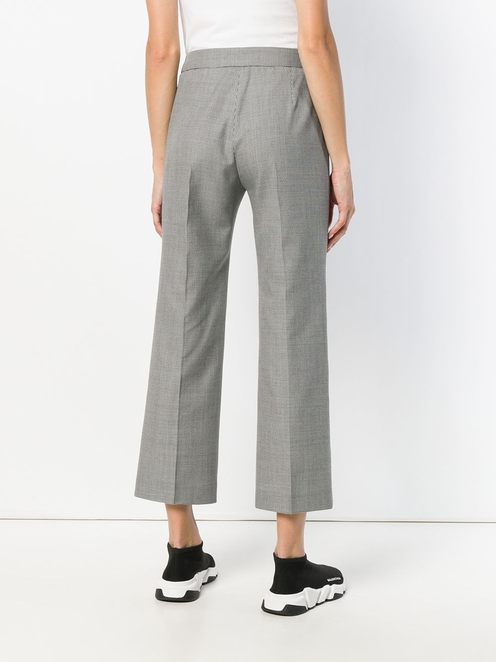 cropped high waisted trousers - 4