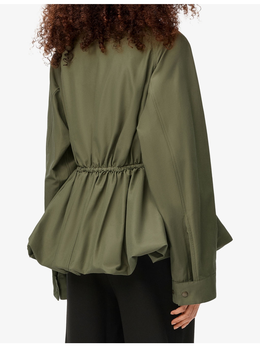 Drawstring-Waist Cotton-Blend Jacket - 4