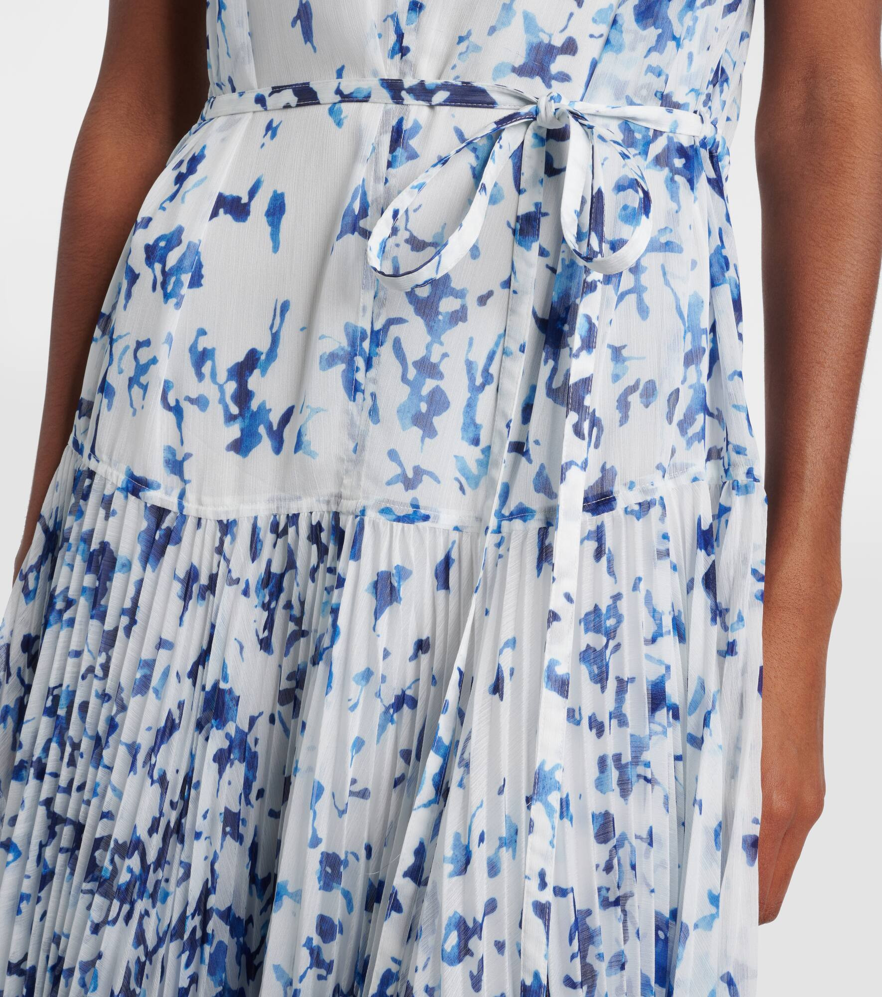 Patt printed chiffon maxi dress - 5