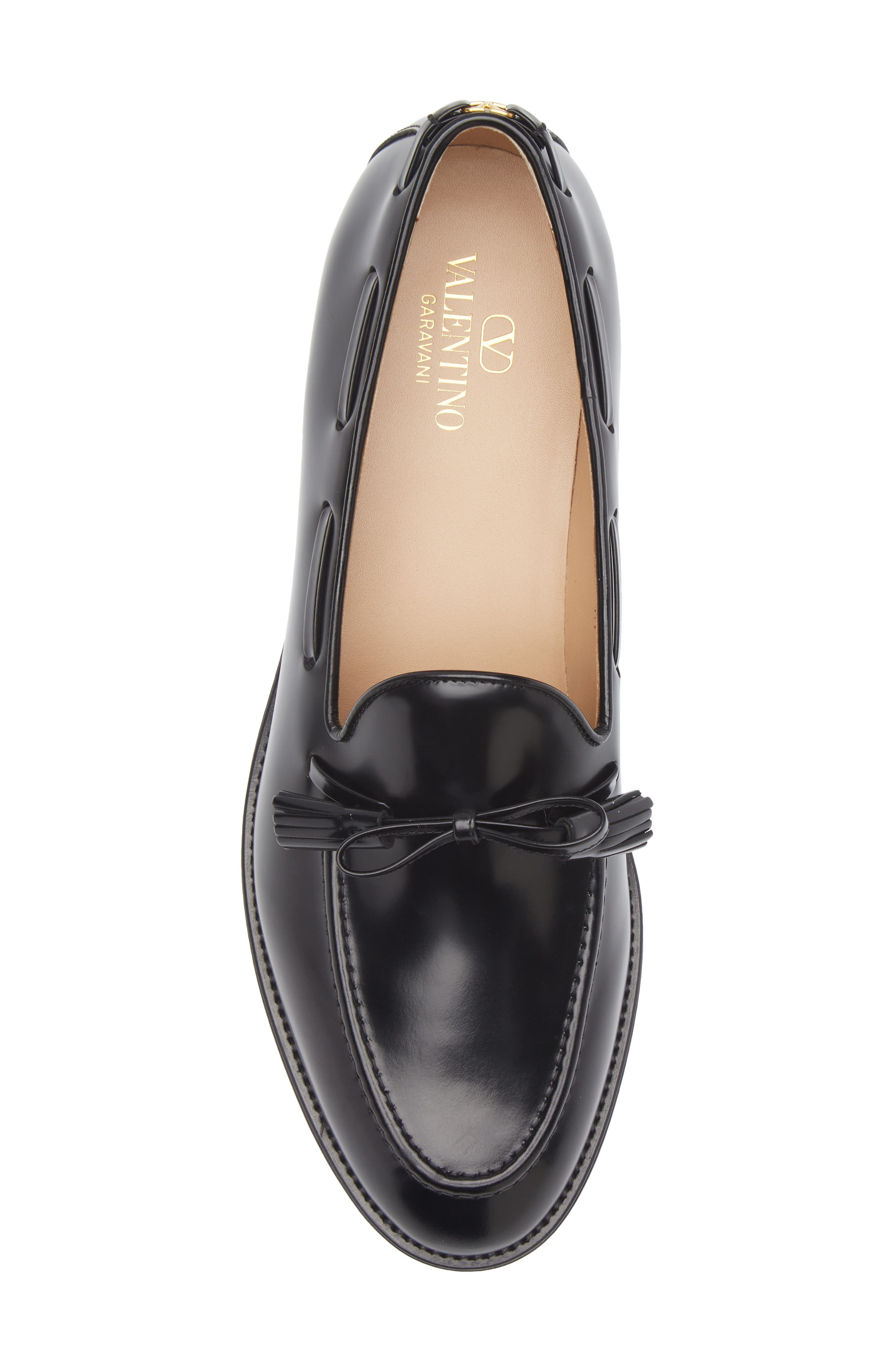 Valentino Garavani Bowshire Loafer in Black at Nordstrom - 5