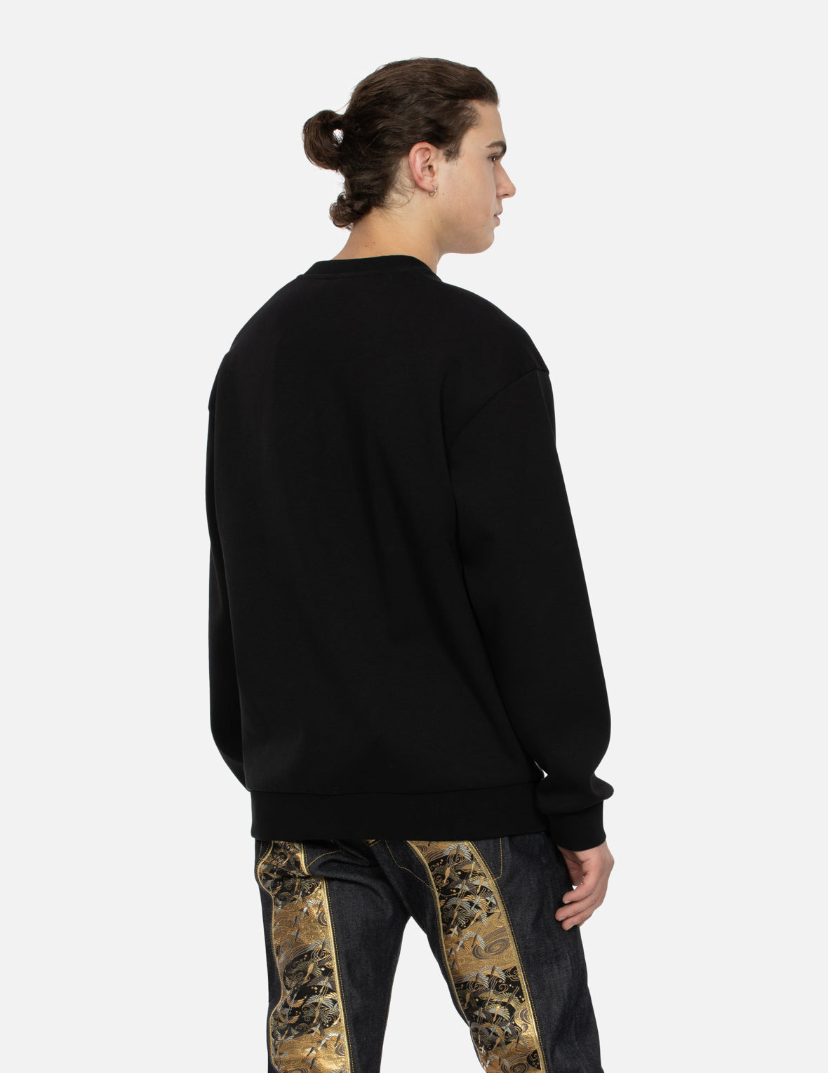 MONOGRAM JACQUARD BOUCLE AND SEAGULL EMBRODIERY RELAX FIT HOODIE - 8