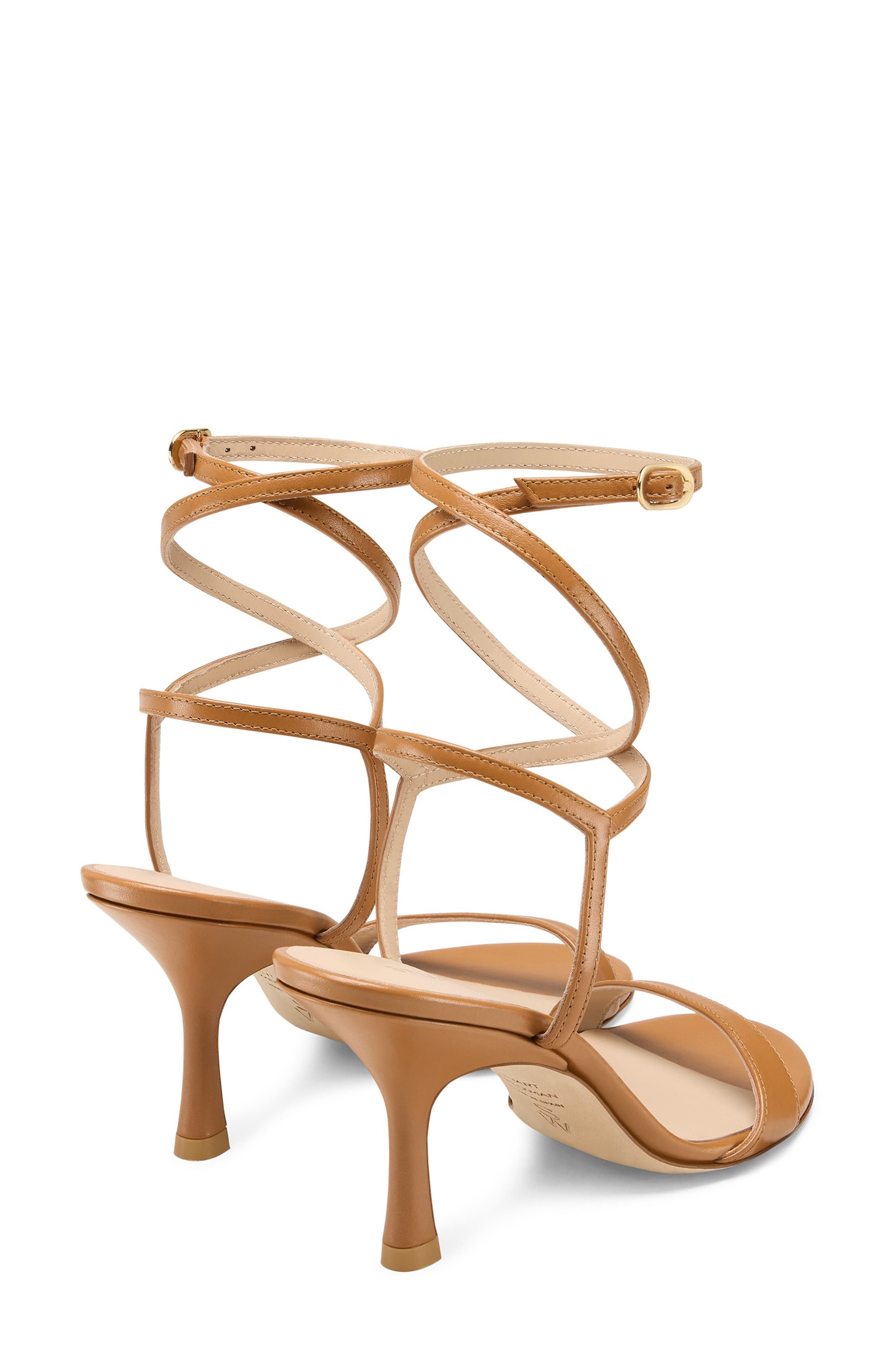 Stuart Weitzman Nudist Wrap 85 Sandal in Macchiato at Nordstrom - 2
