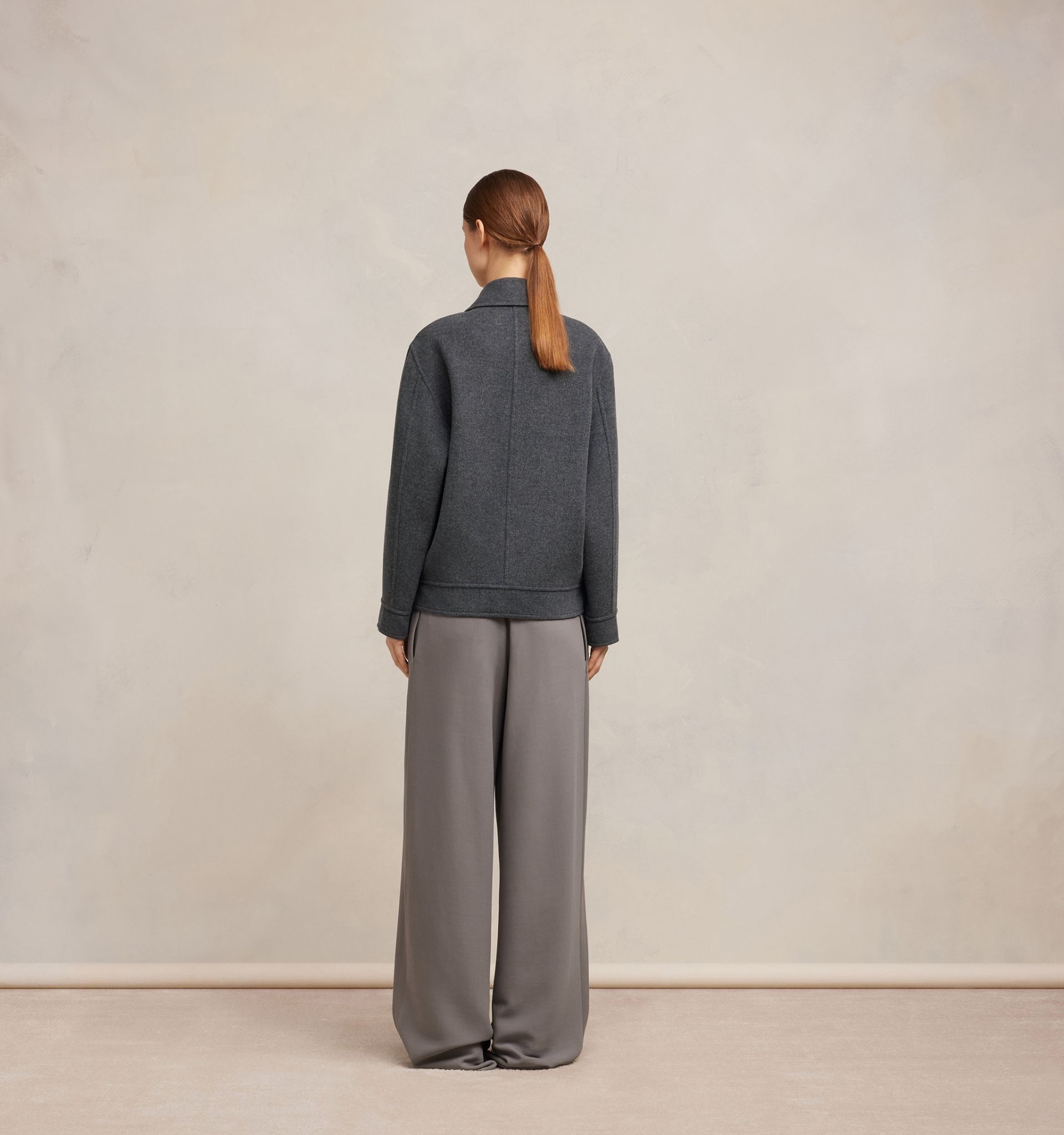 Boxy Fit Double Face Jacket - 6