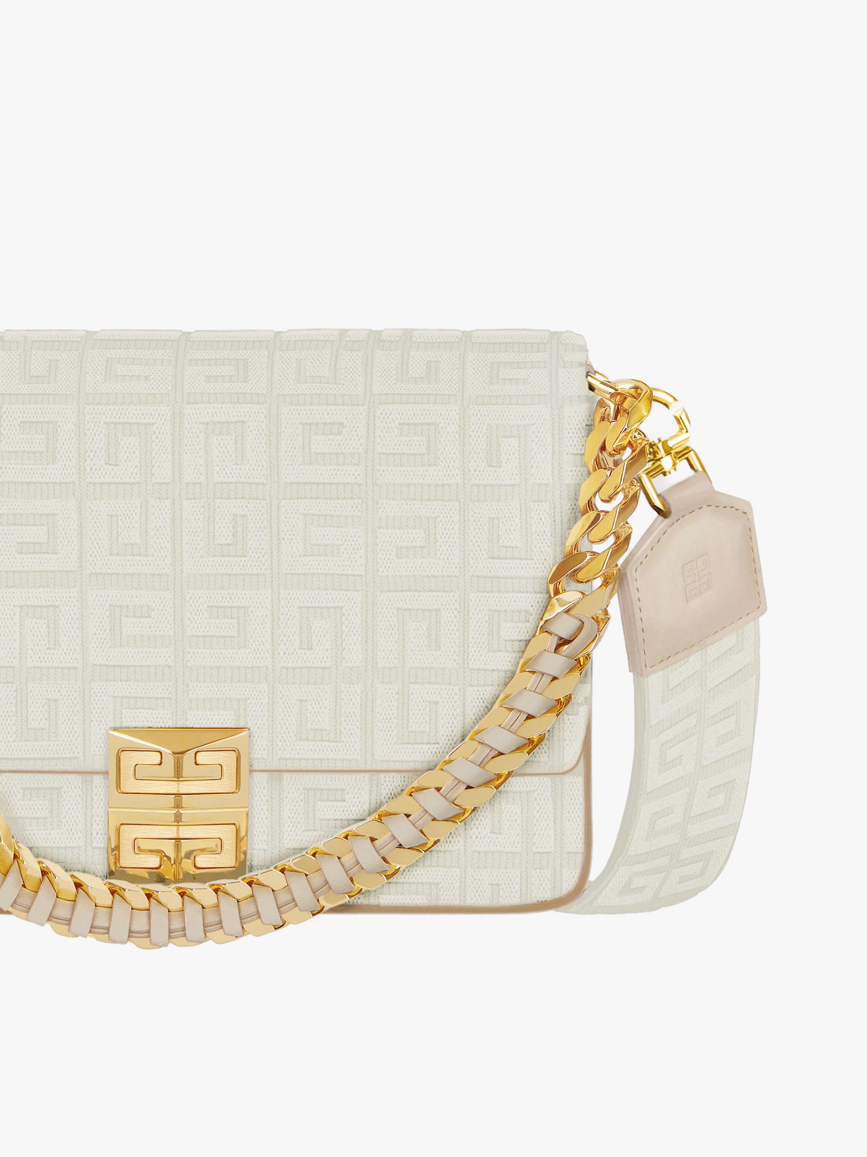 MEDIUM 4G BAG IN 4G EMBROIDERY WITH CHAIN - 7