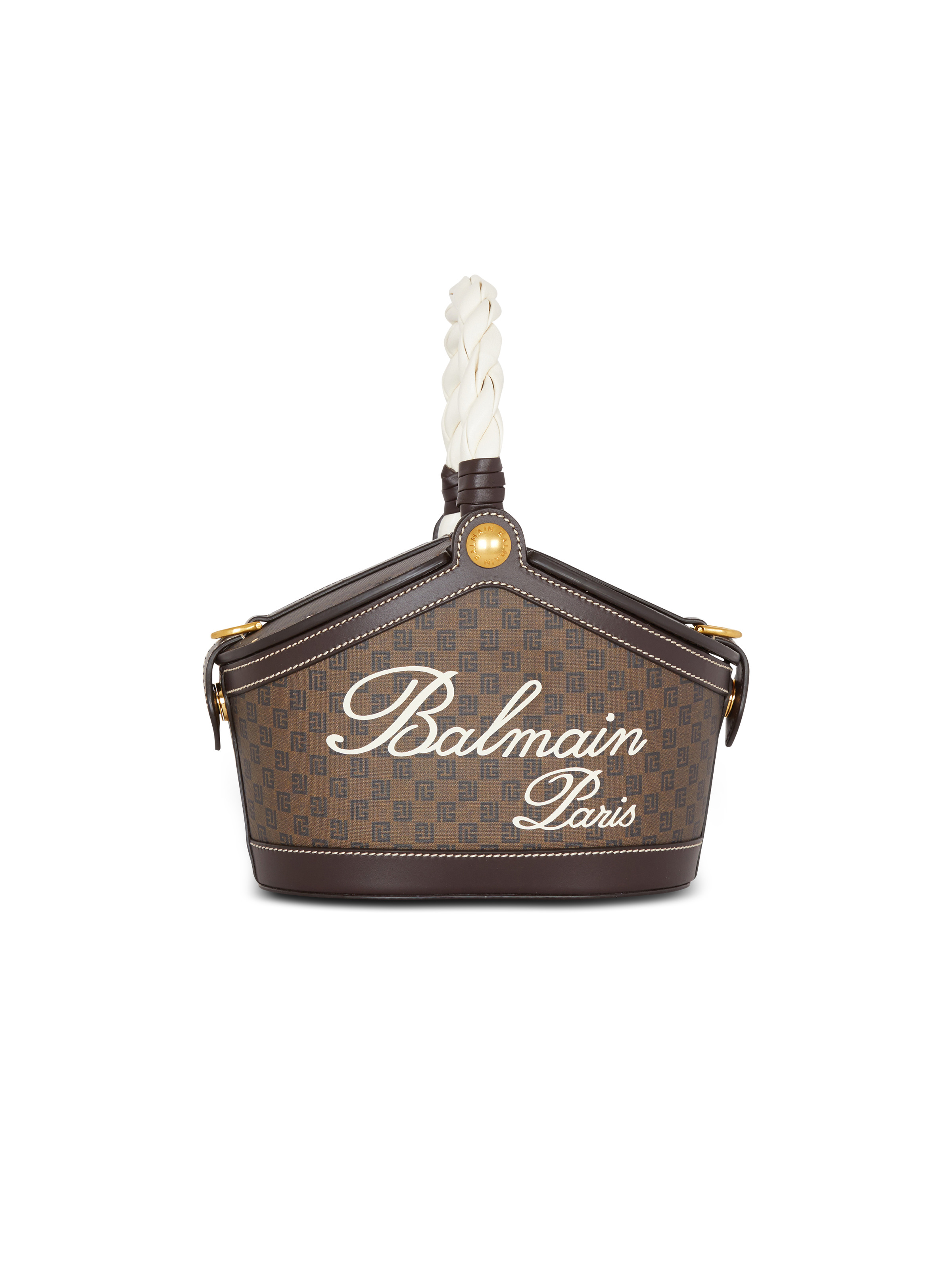 Monogram canvas and leather bucket bag - 1