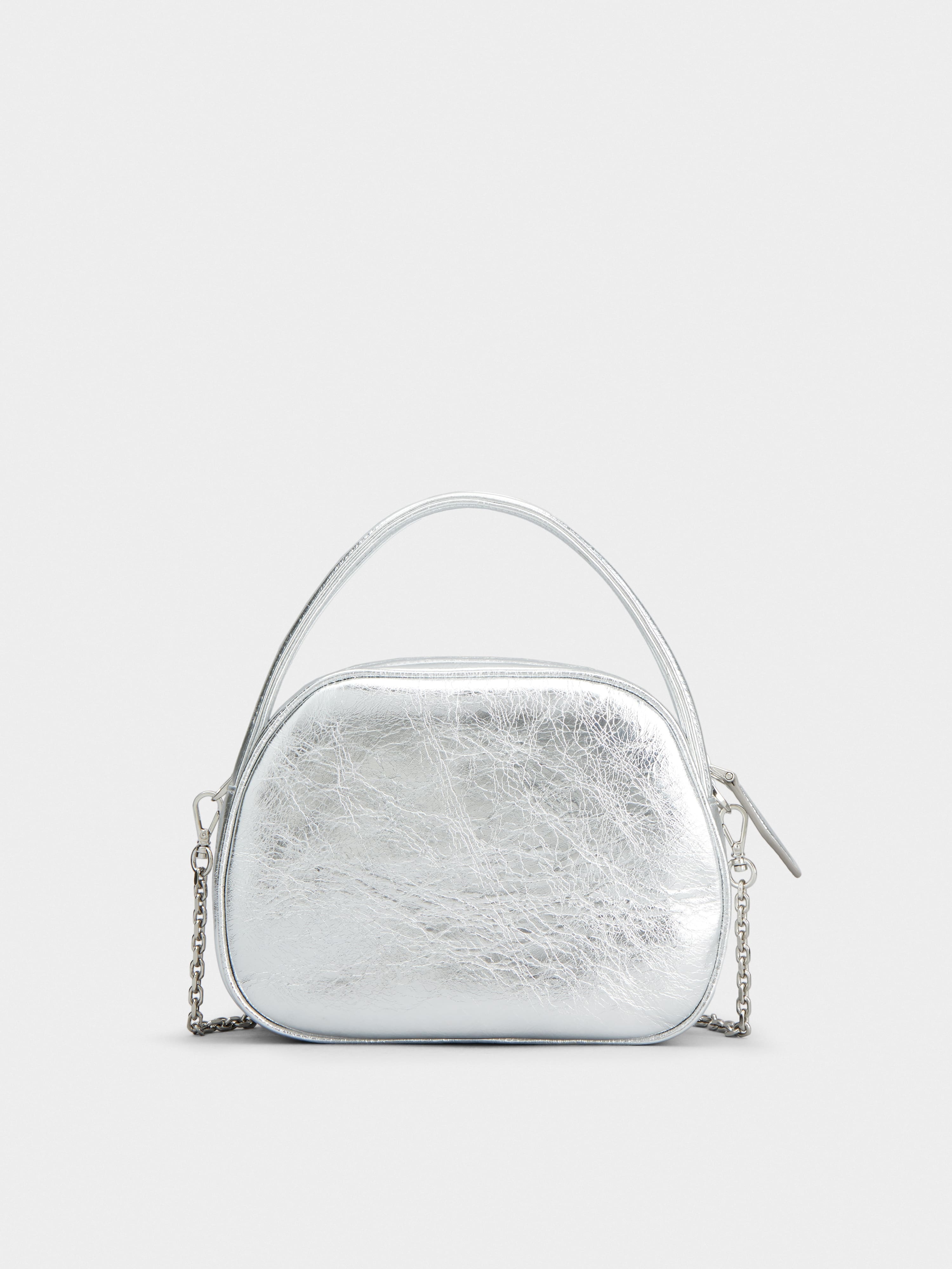 Viv' Ladybug Strass Buckle Mini Bag in Leather - 4