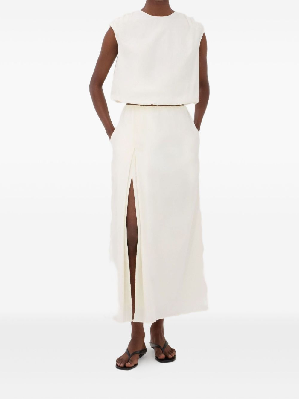 Cosma gathered-shoulder top - 2