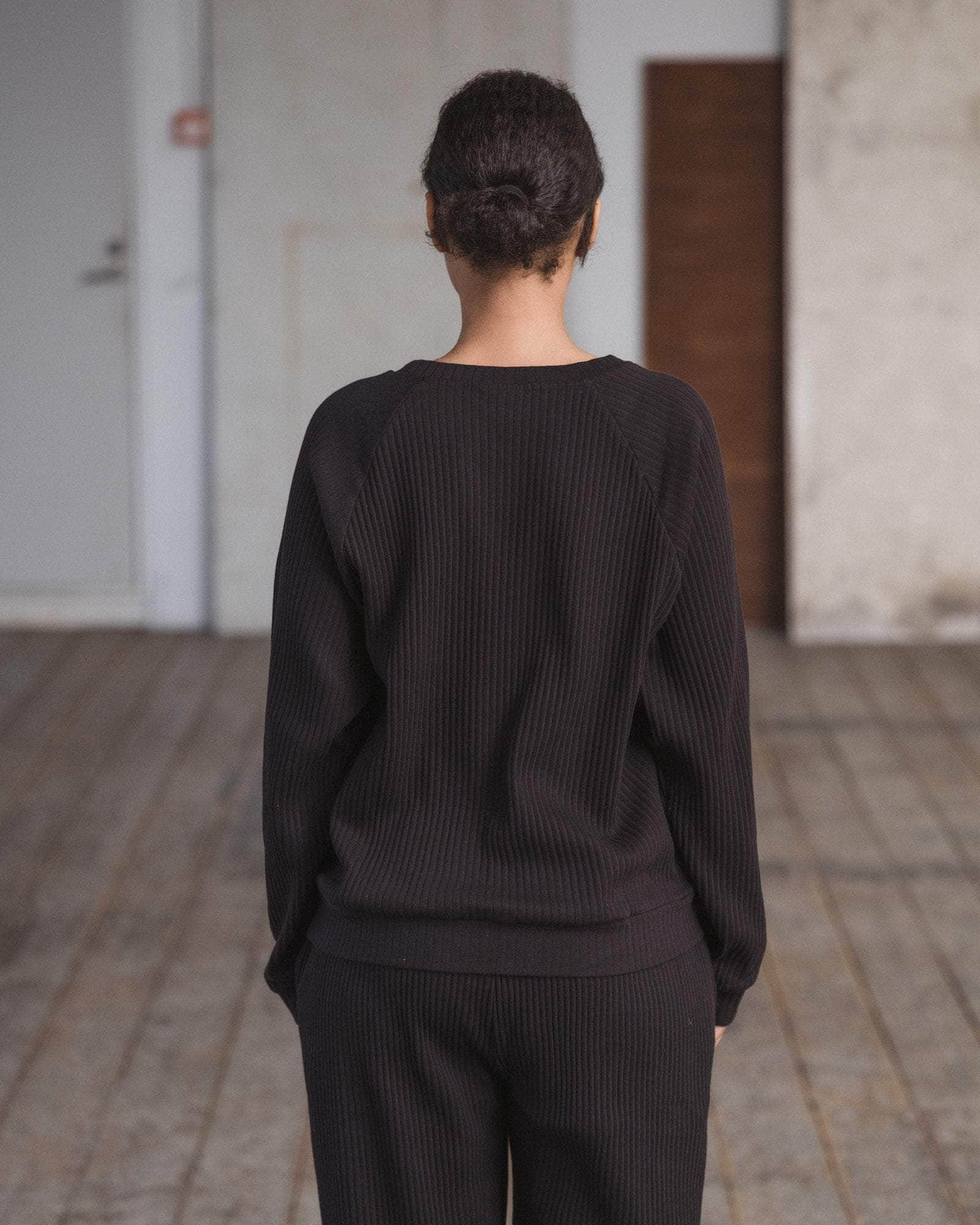 Basic Sweatshirt - Organic Cotton Rib Jersey - 2