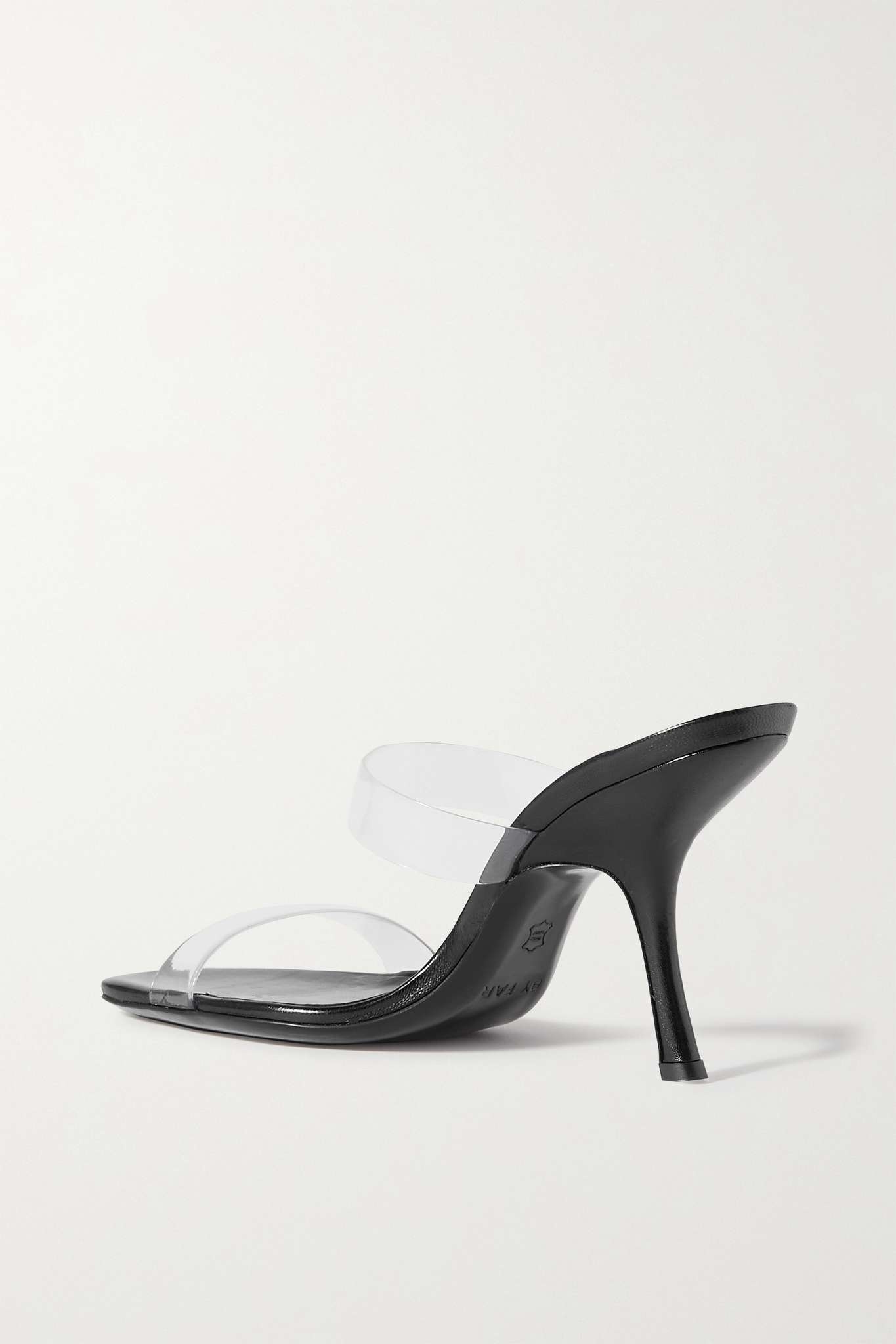 Clara PVC and glossed-leather mule - 3