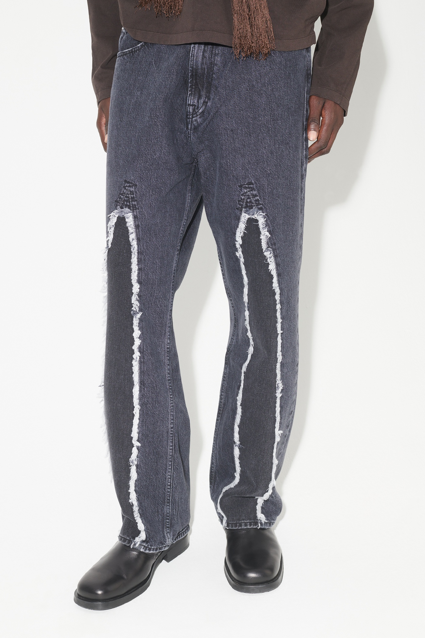 Third Cut Black Slash Denim - 6