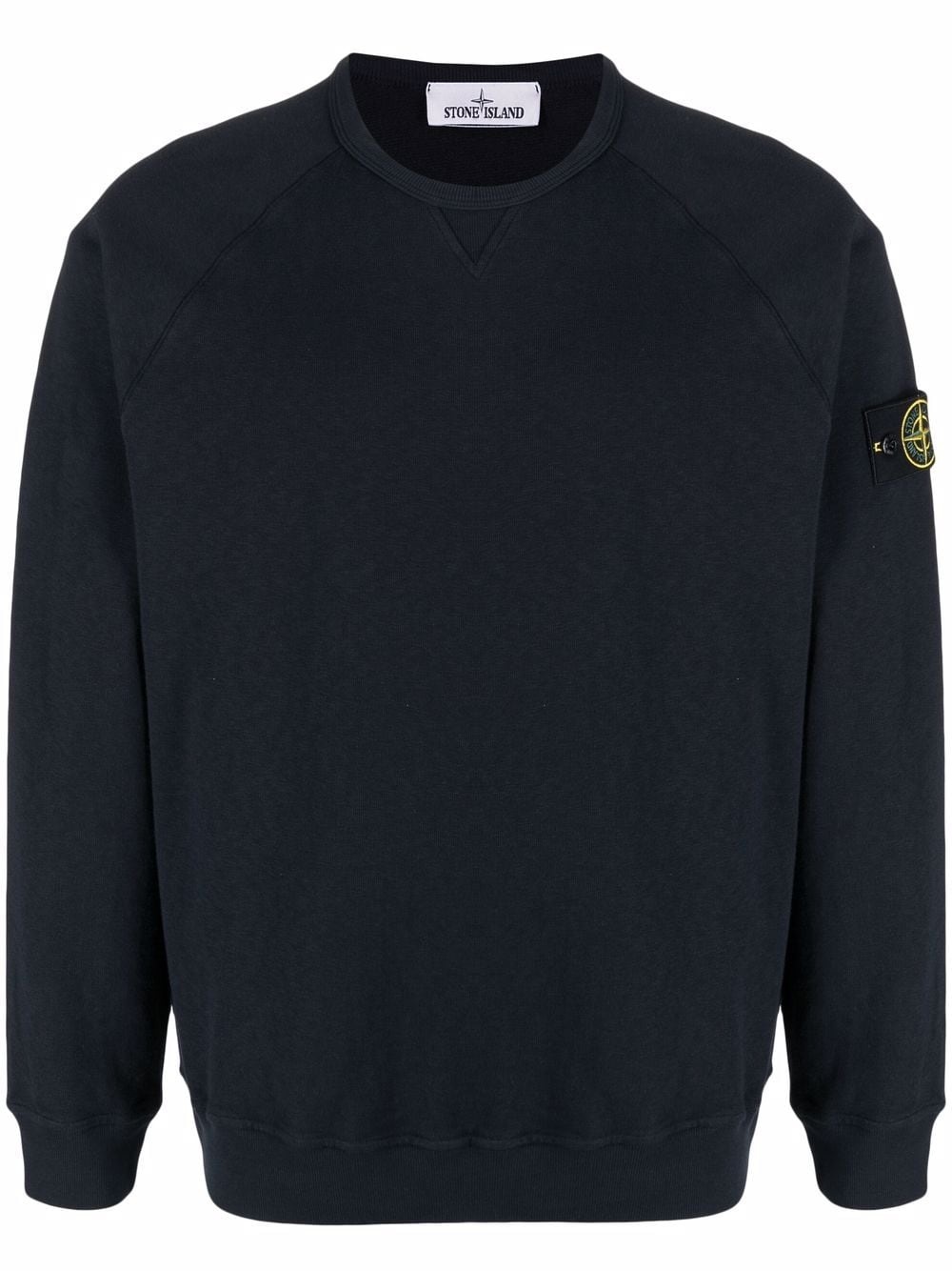 Compass badge crew-neck sweatshirt - 1