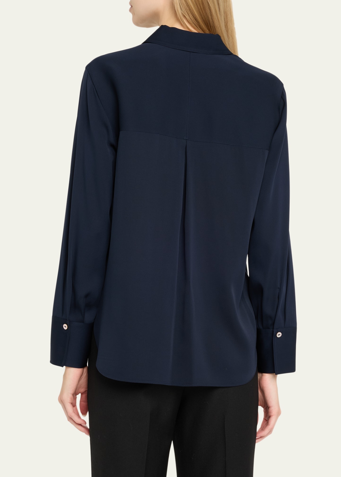 Classic Button-Front Blouse - 3