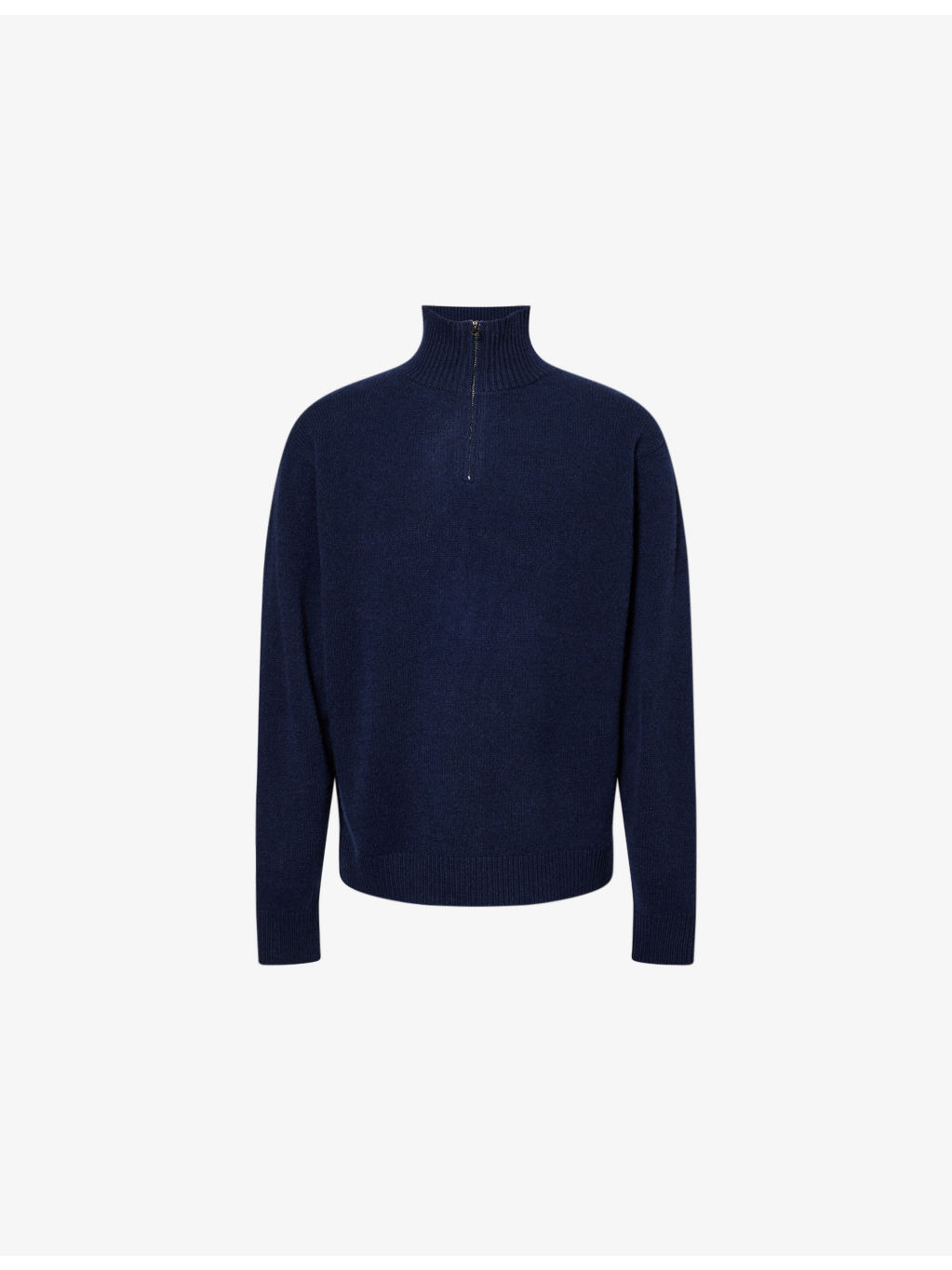 Relaxed-Fit High-Neck Cashmere Jumper - 1