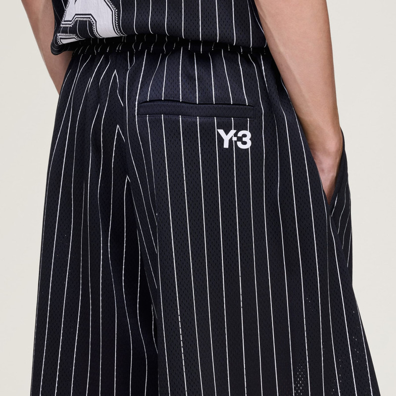 Y-3 MESH PINSTRIPE SHORTS 8