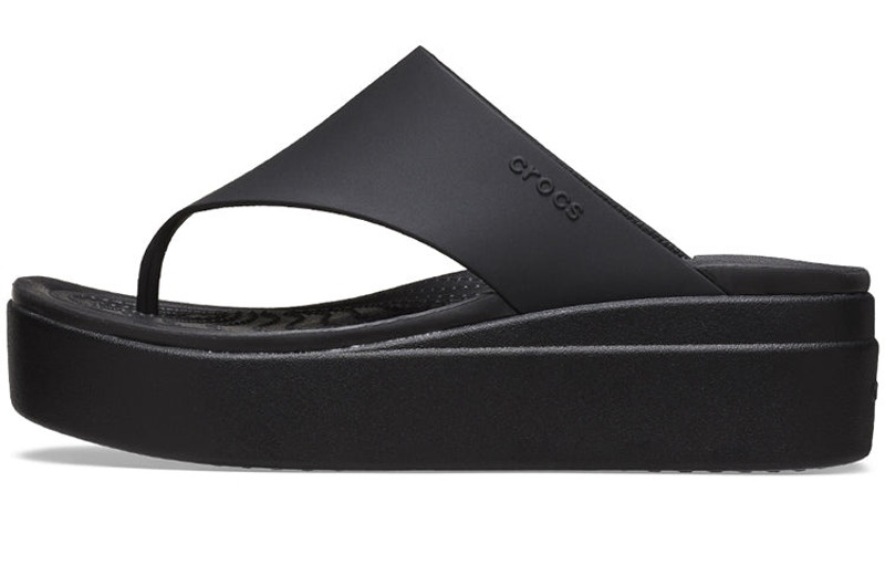 crocs (WMNS) Crocs Brooklyn Flip 'Black' 208727-001 outlook