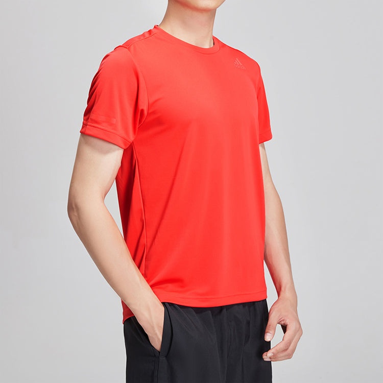 adidas Running Training Sports Round Neck Short Sleeve Red EI6397 - 6