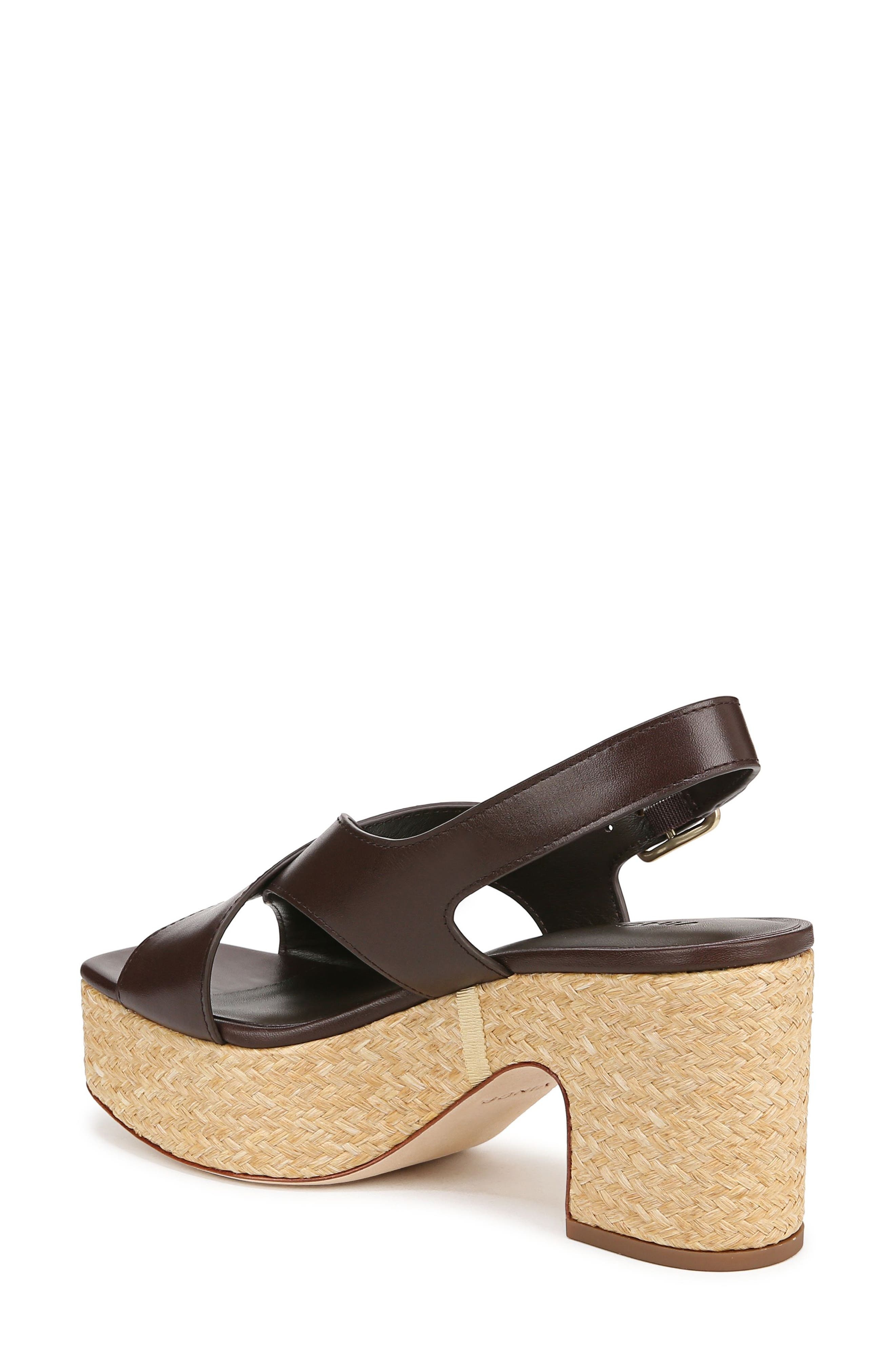 Vince Clementina Slingback Platform Sandal in Cacao Brown at Nordstrom - 2