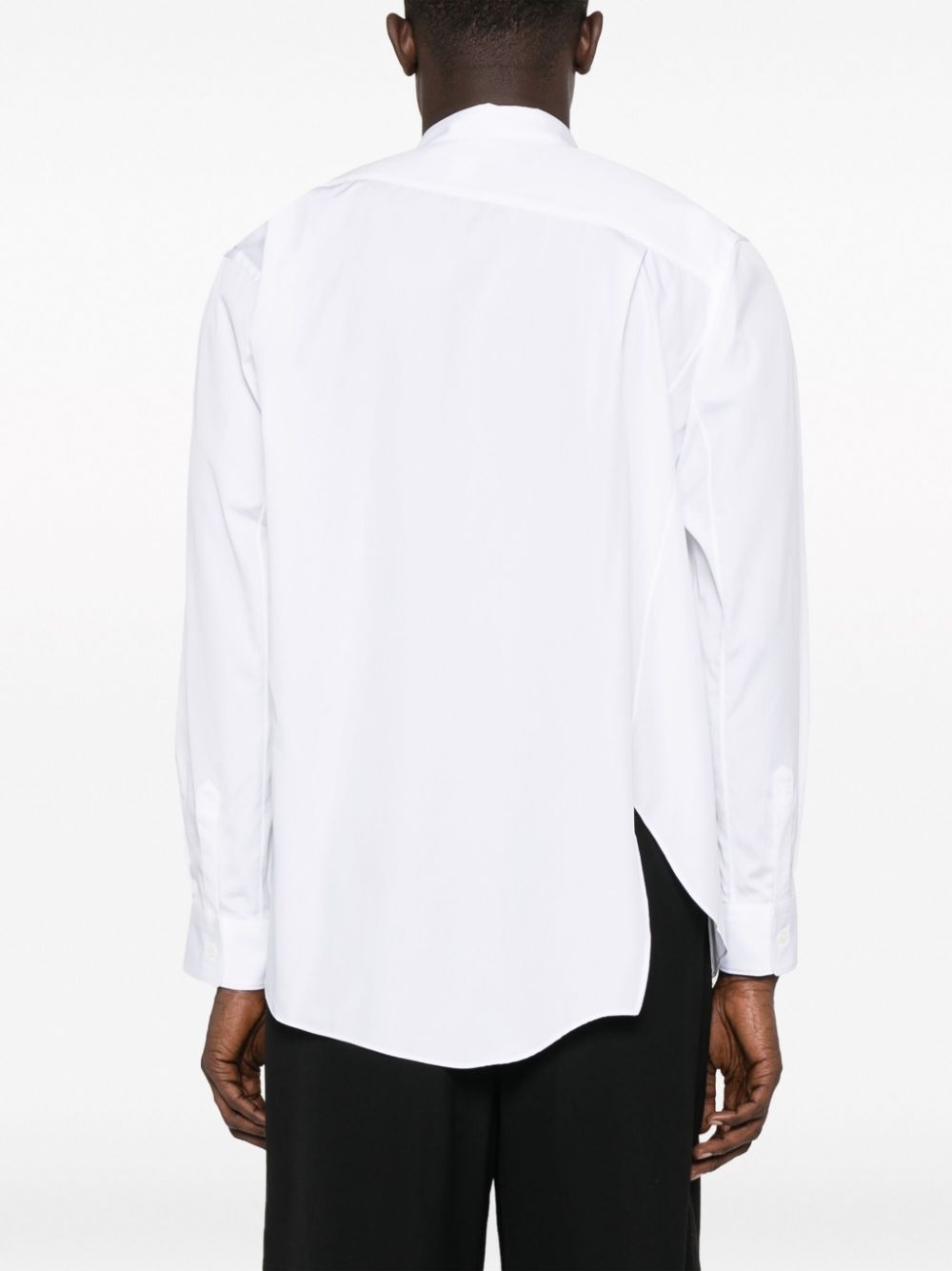 x Lacoste asymmetric cotton shirt - 4