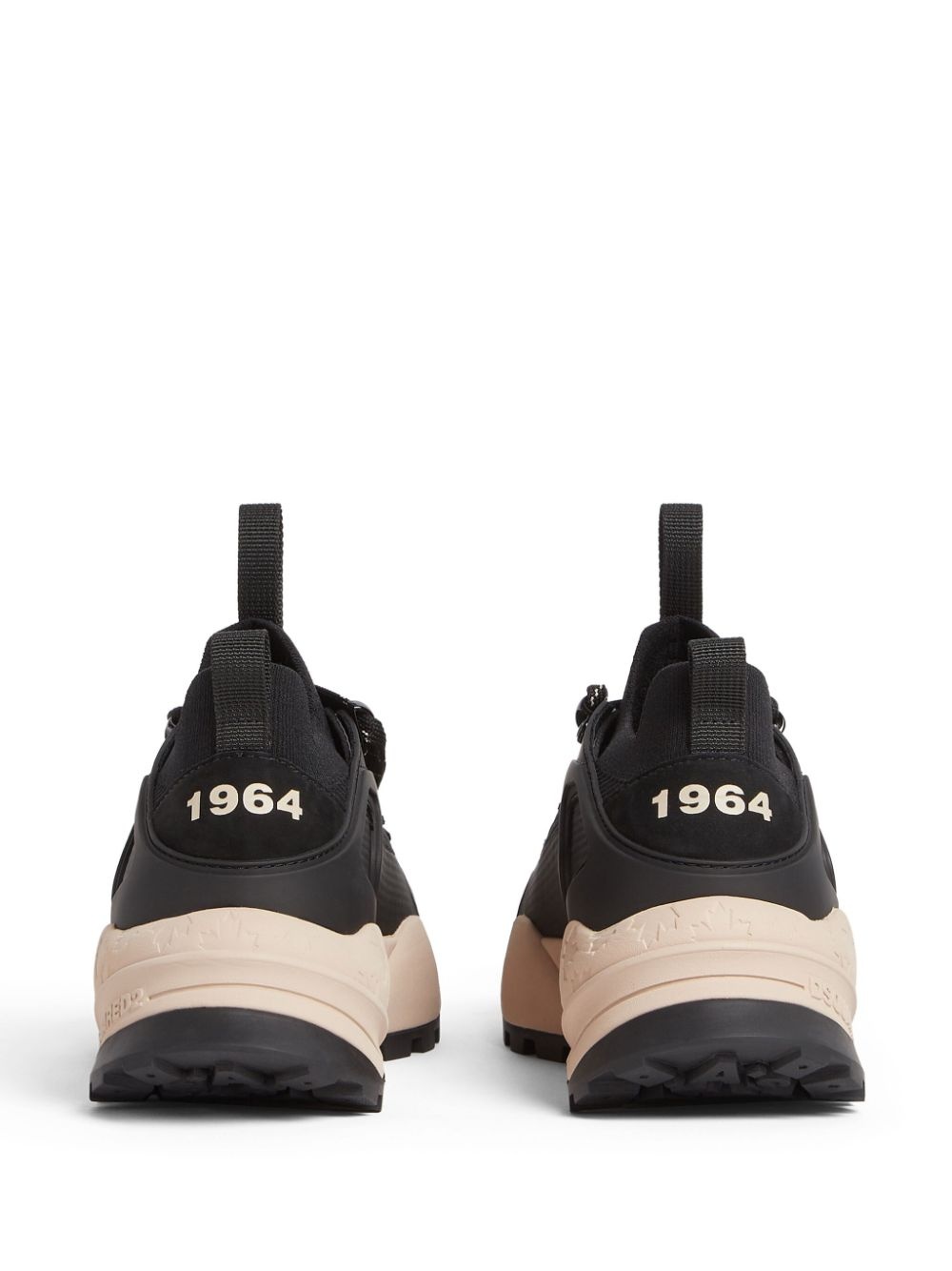 lace-up low-top sneakers - 3