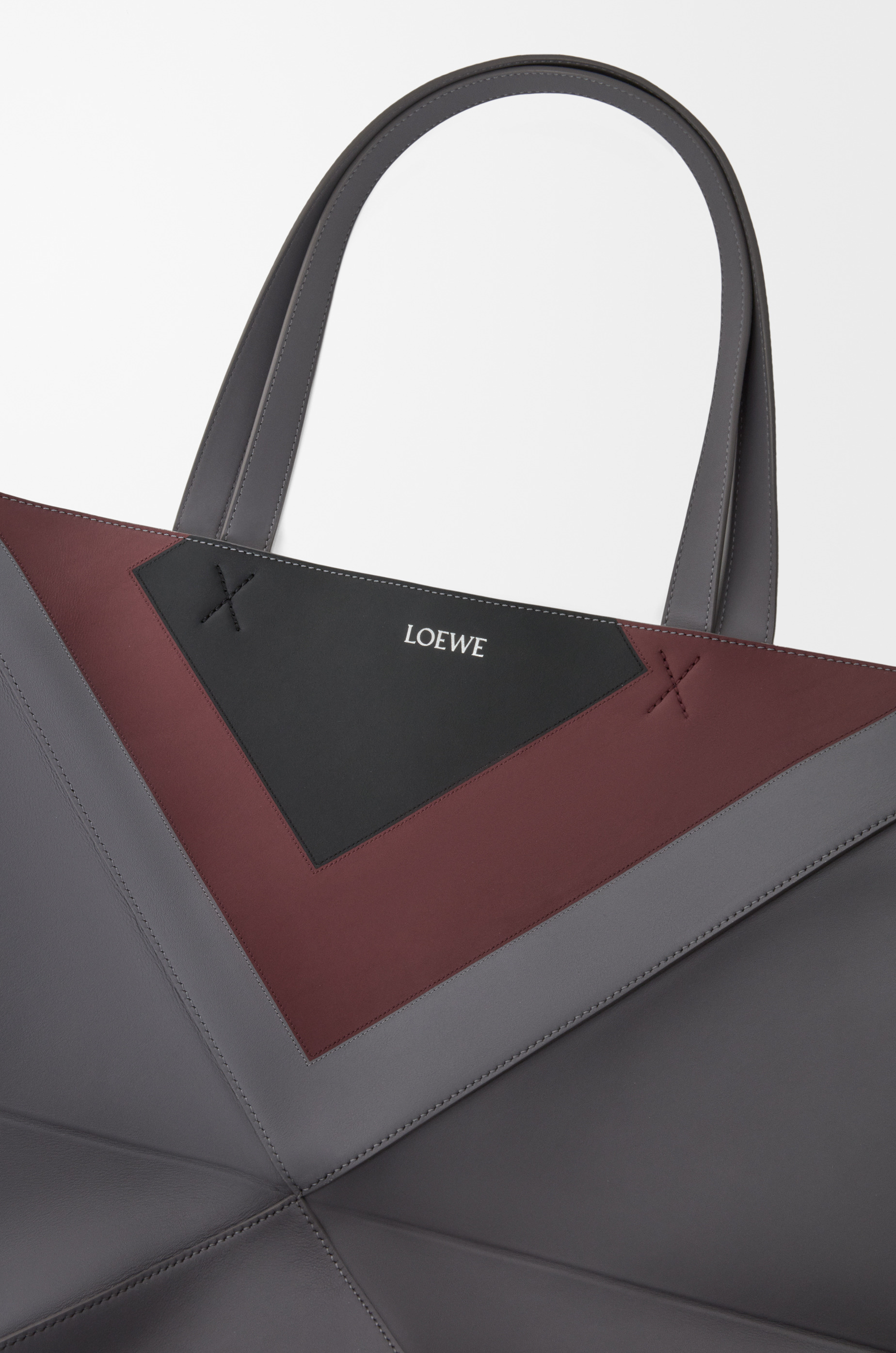 XL Puzzle Fold tote in nappa calfskin - 10