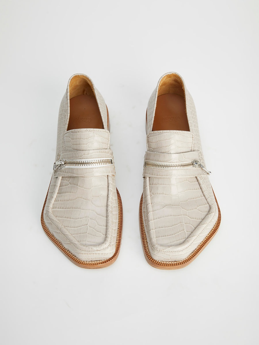 Magliano | Zipped Monster Loafer Beige Coco Print - 4