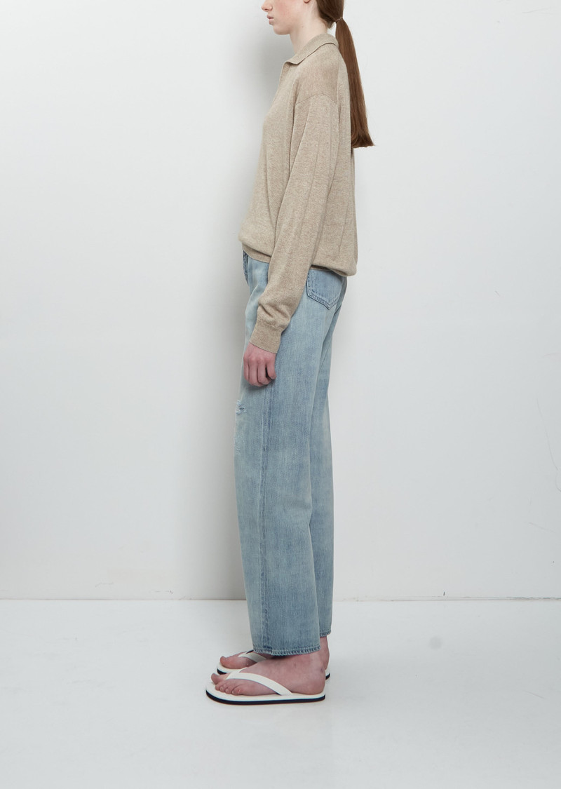 Faded Selvedge Light Denim Pants 2