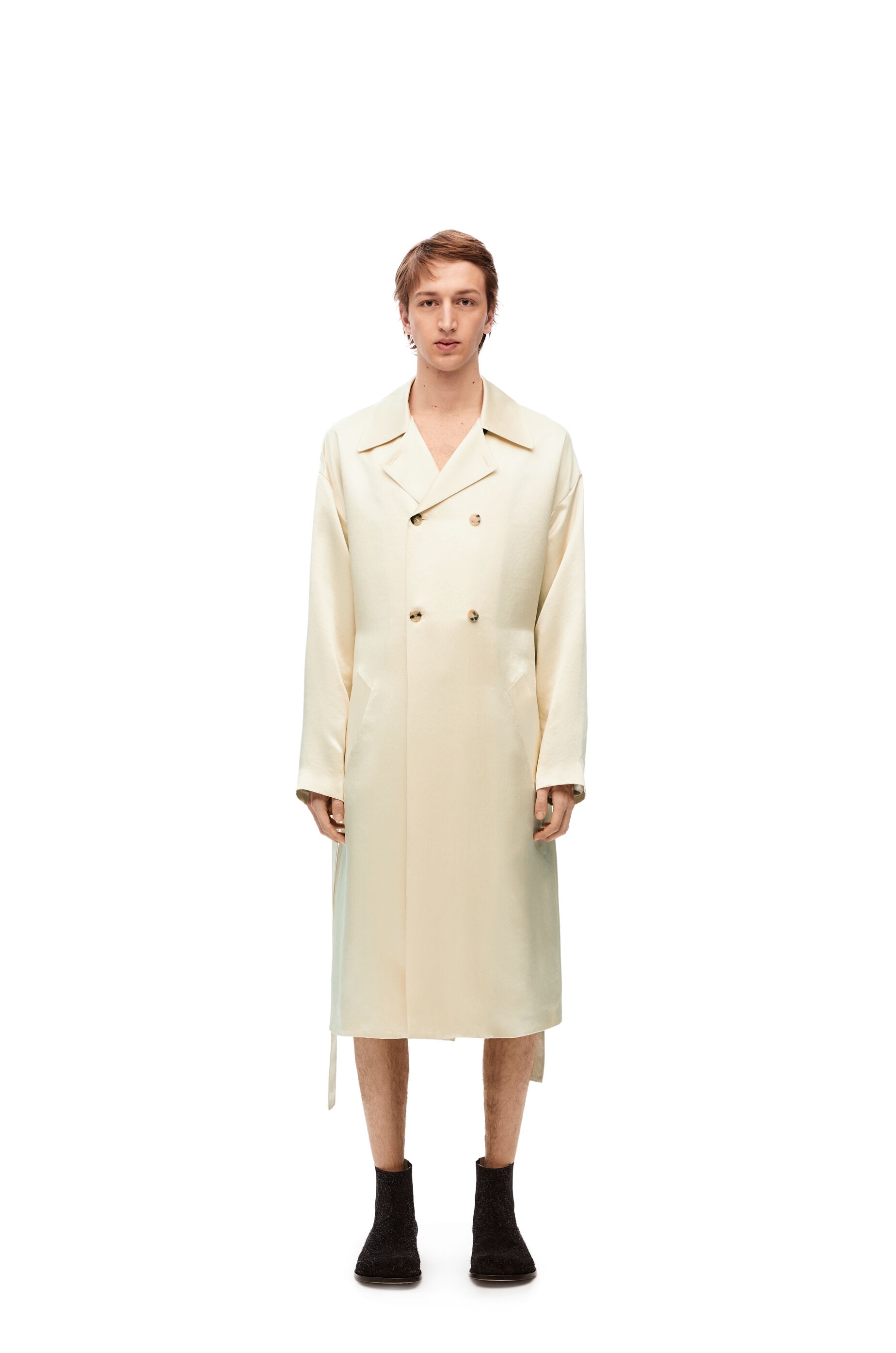 Trench coat in technical satin - 3