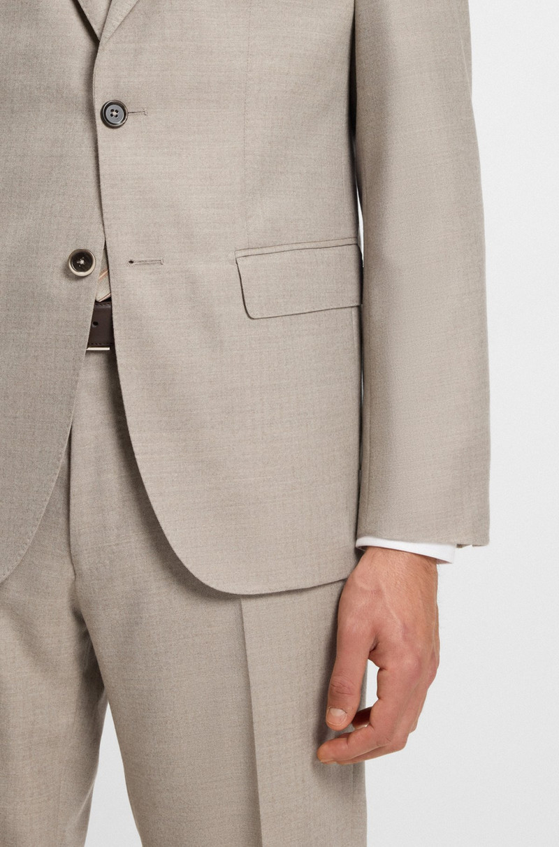 TWO-PIECE REGULAR-FIT SUIT IN HERRINGBONE VIRGIN WOOL 5