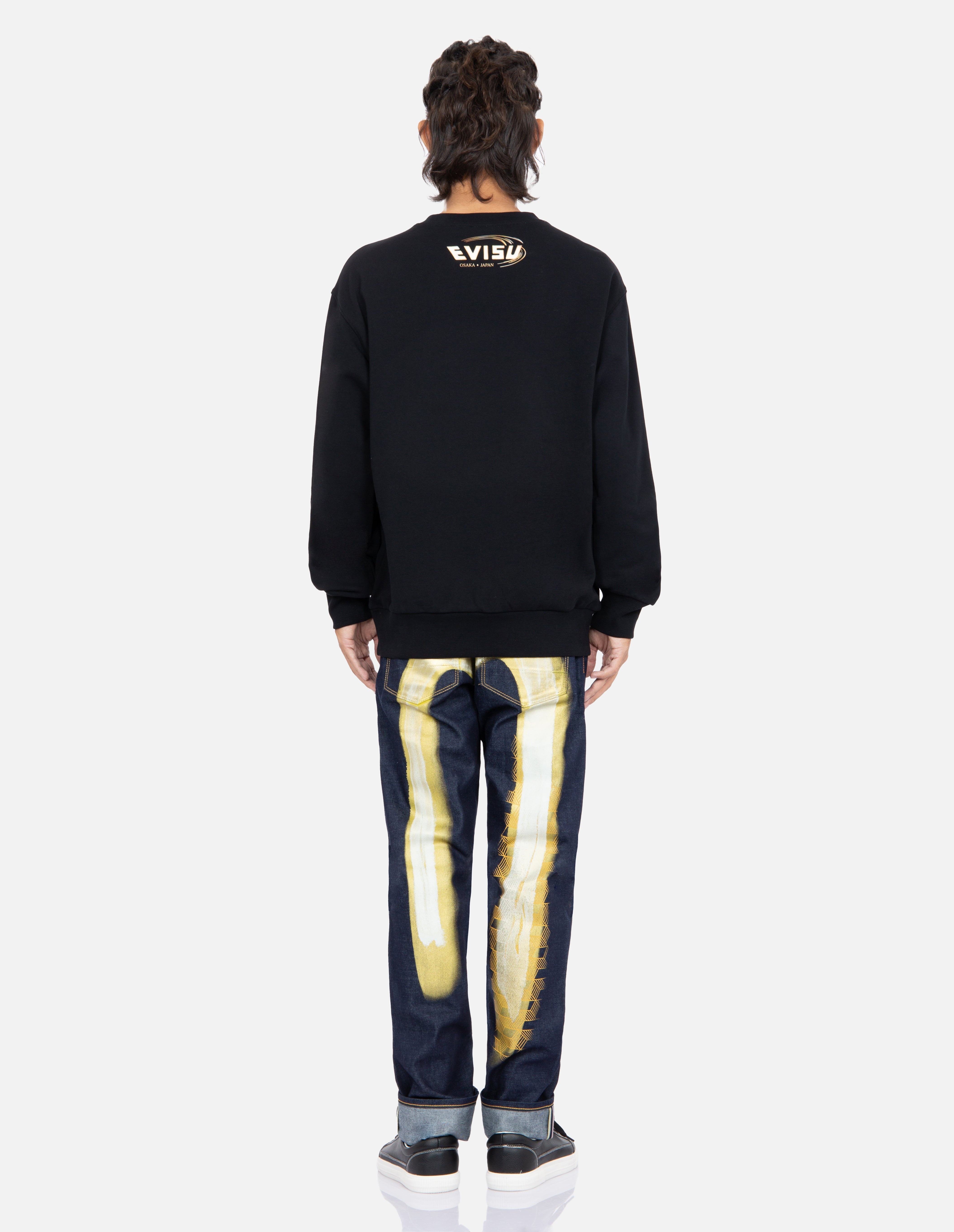 Japanese-pattern Seagull Print Sweatshirt - 6