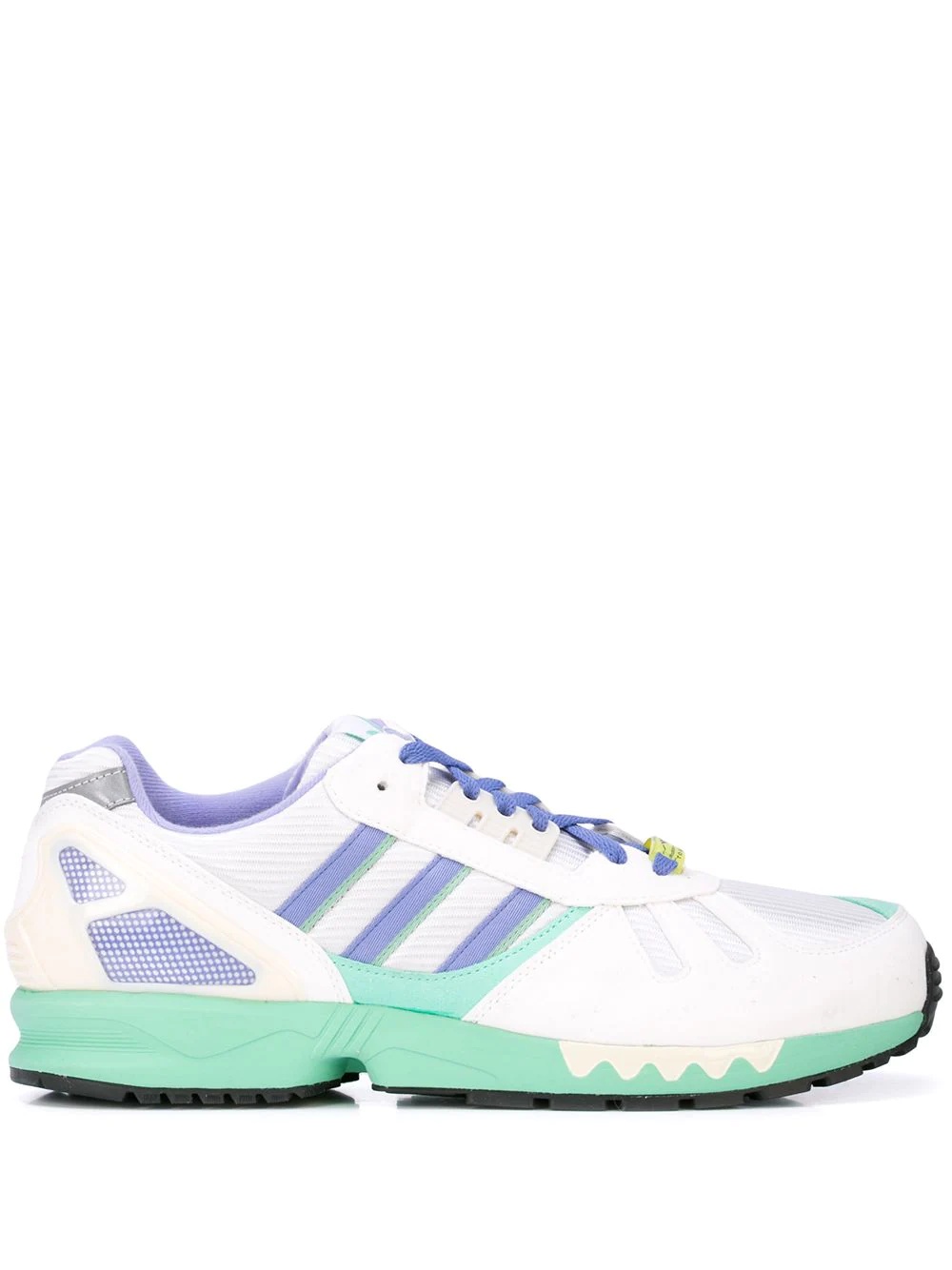 colour blocked low top sneakers - 1