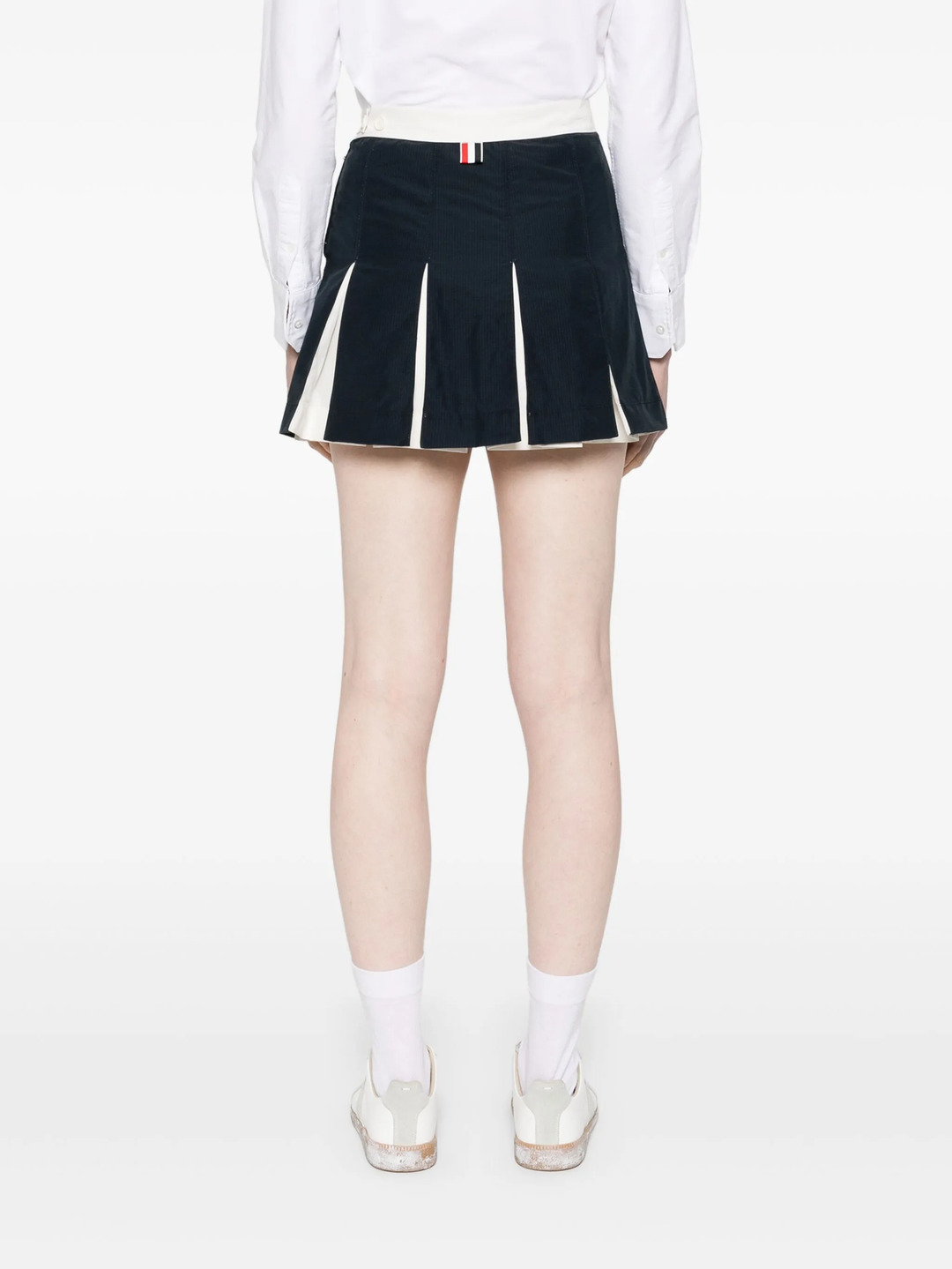 Ripstop Box Pleat Mini Skirt - 4