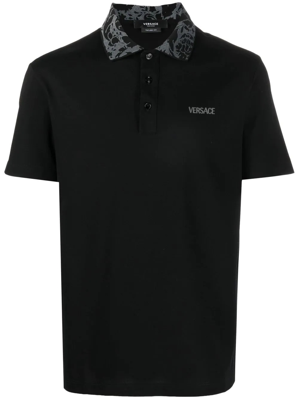 logo-embroidered cotton polo shirt - 1