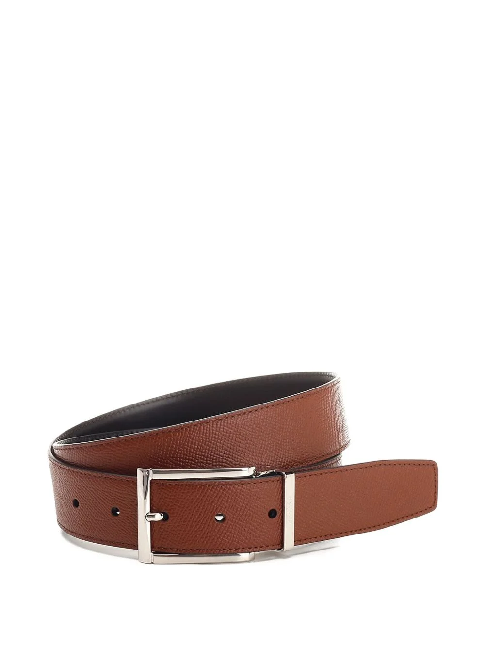 reversible grained-leather belt - 1
