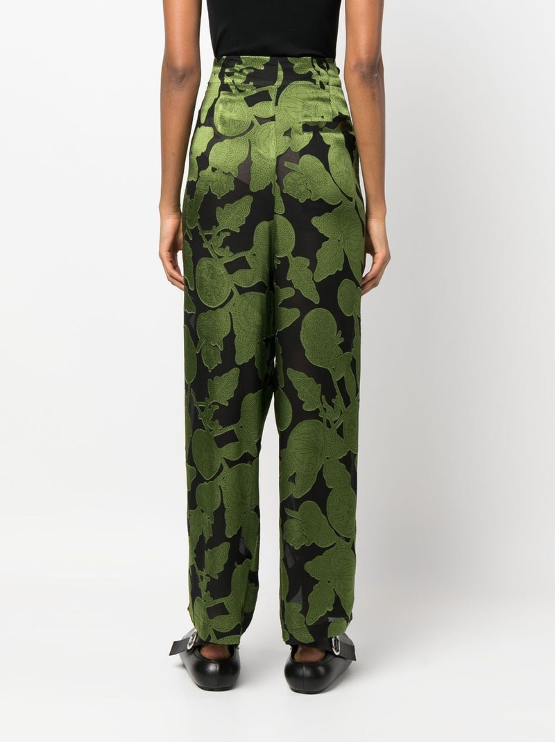 graphic-print wrap trousers 4