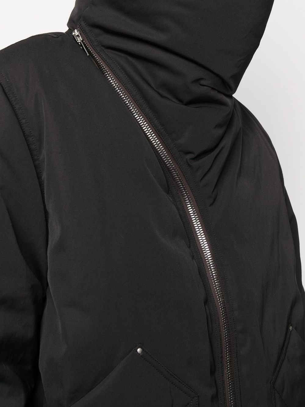 asymmetric padded down jacket - 5