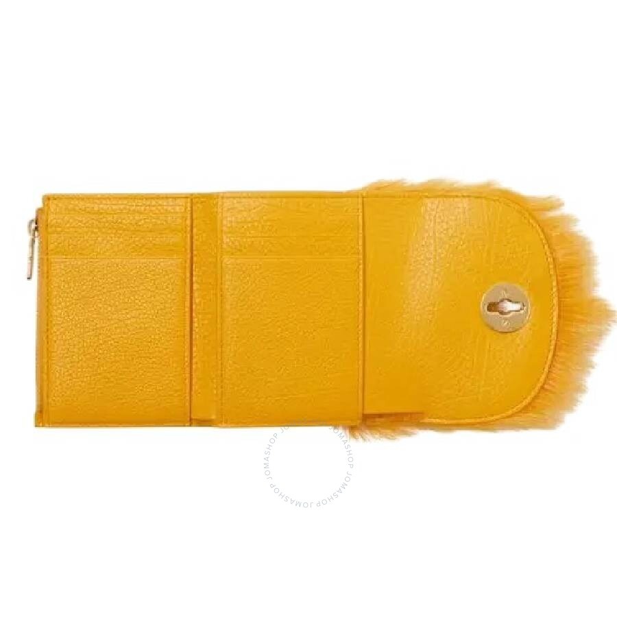 Burberry Faux Fur Chess Leather Wallet - 3