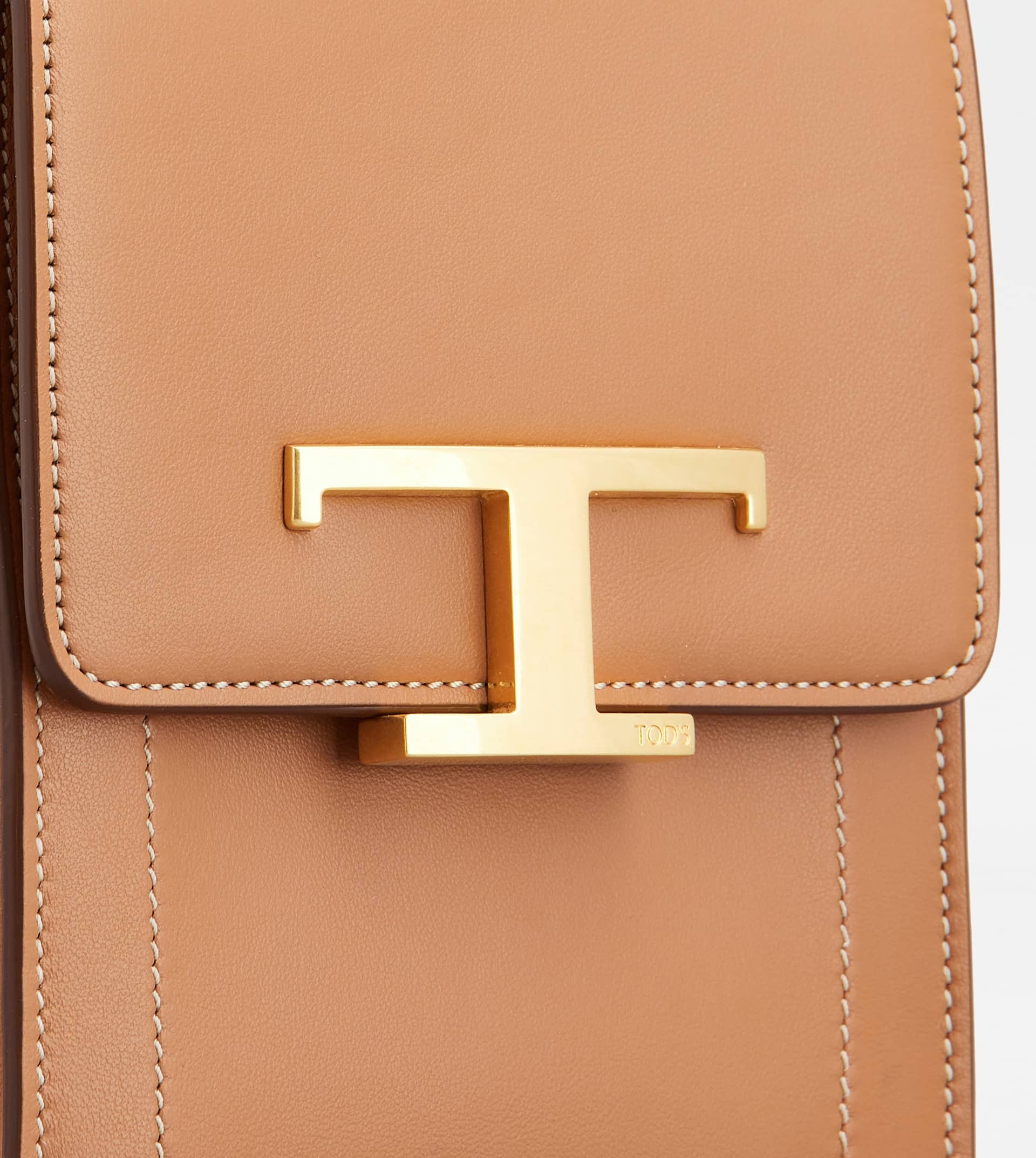 T TIMELESS BAG IN LEATHER MICRO - BROWN - 6