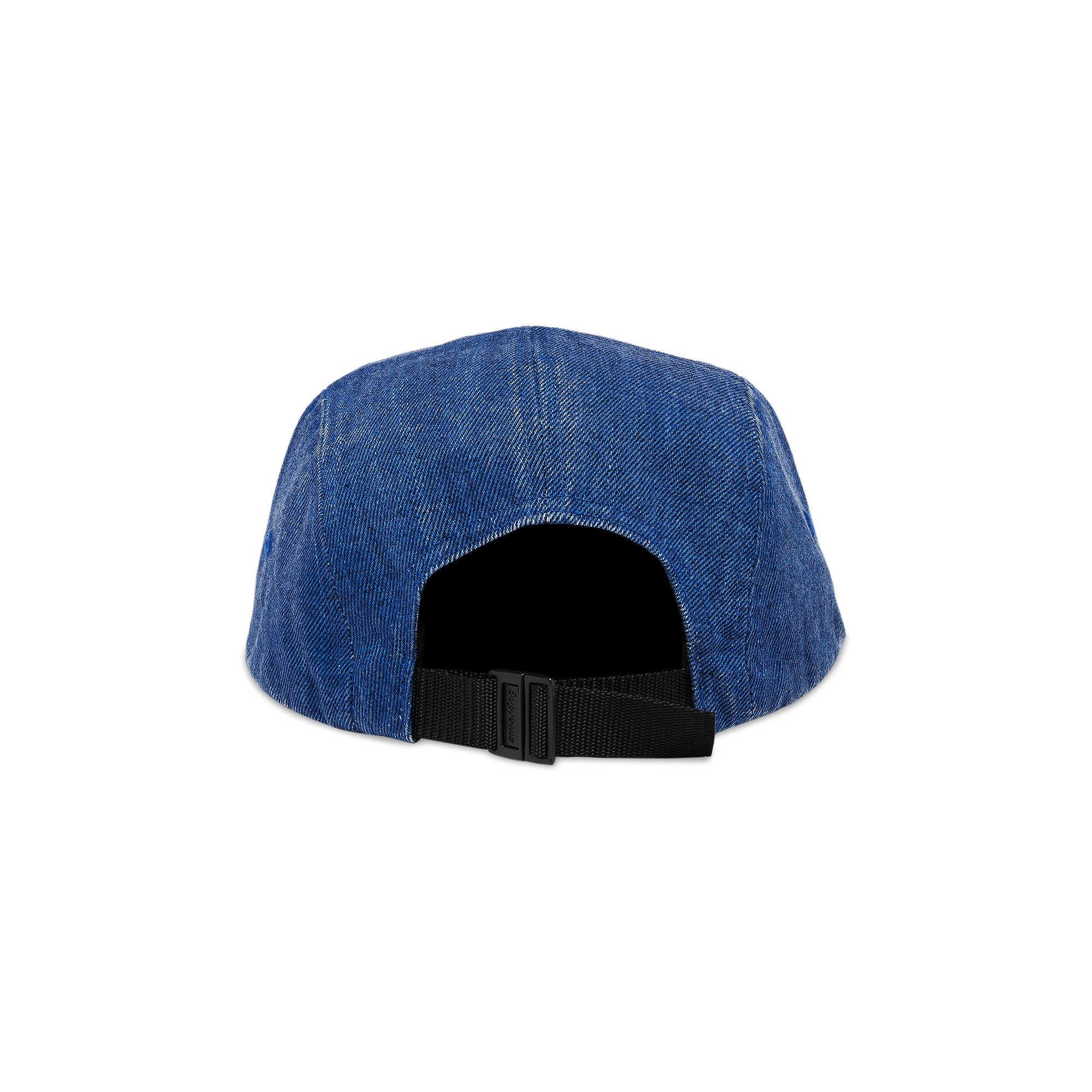 Supreme Coated Denim Camp Cap 'Royal' - 4