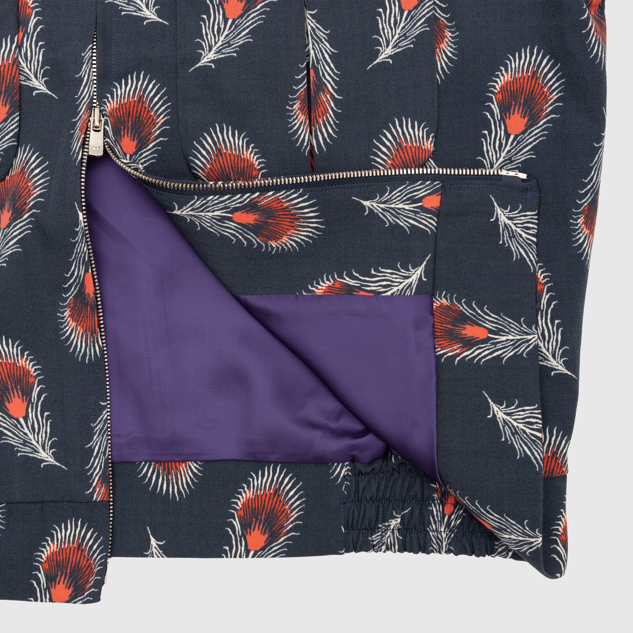WOOL GABARDINE PRINTED SPORT JACKET - 7