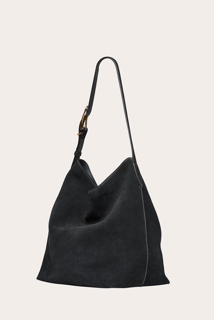 SLOUCH BUCKET BLACK SUEDE - 4