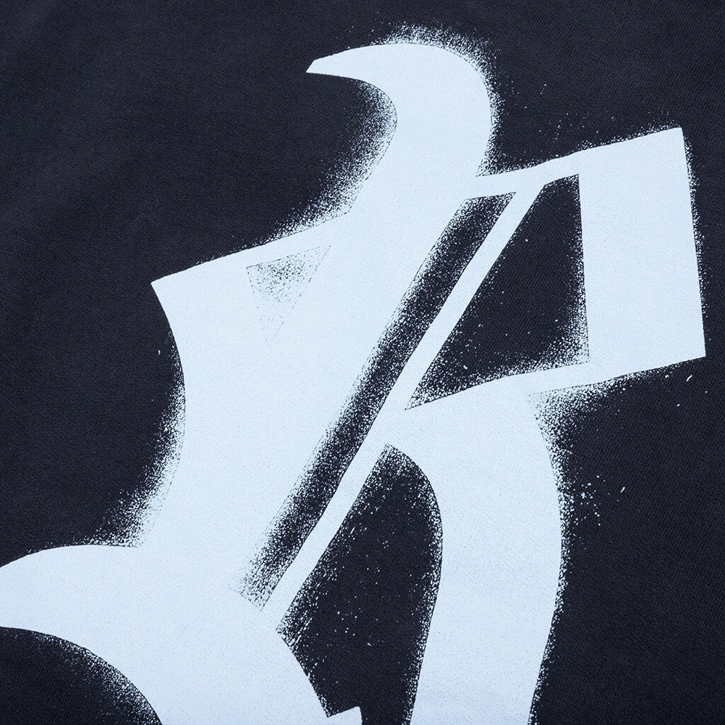 CREWNECK SWEATER W/ R PRINT - DARK NAVY - 3
