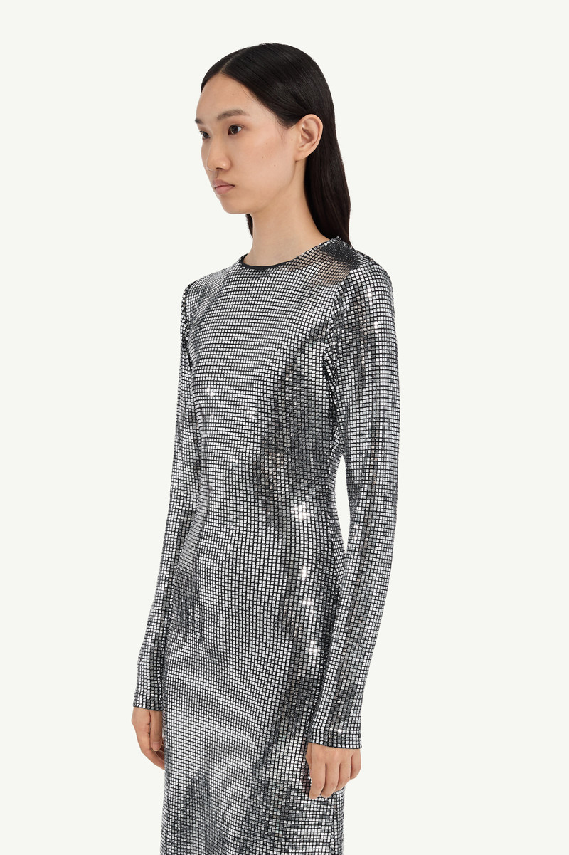 Metallic midi dress 4