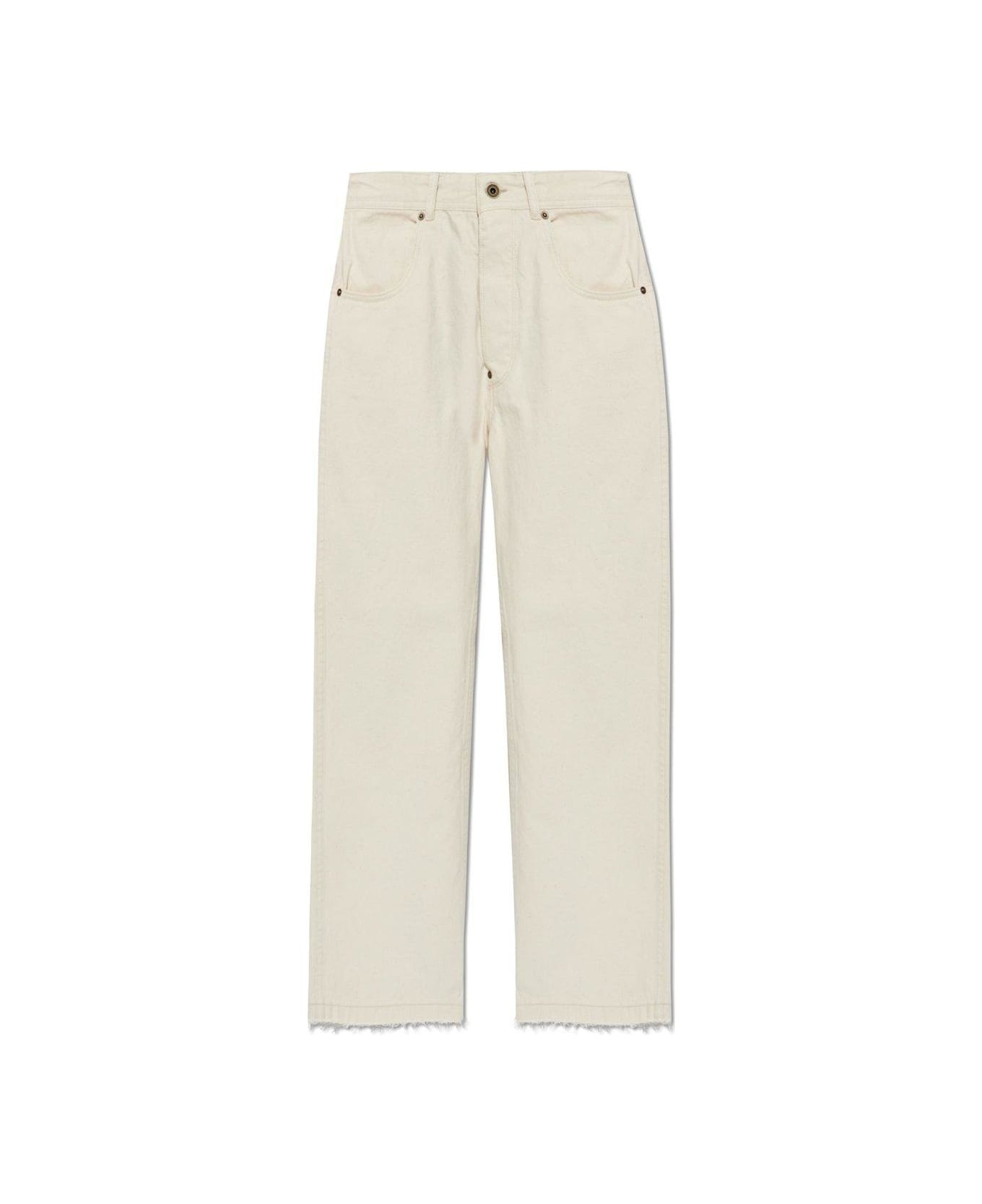 Buckle-detailed Straight-leg Jeans - 1