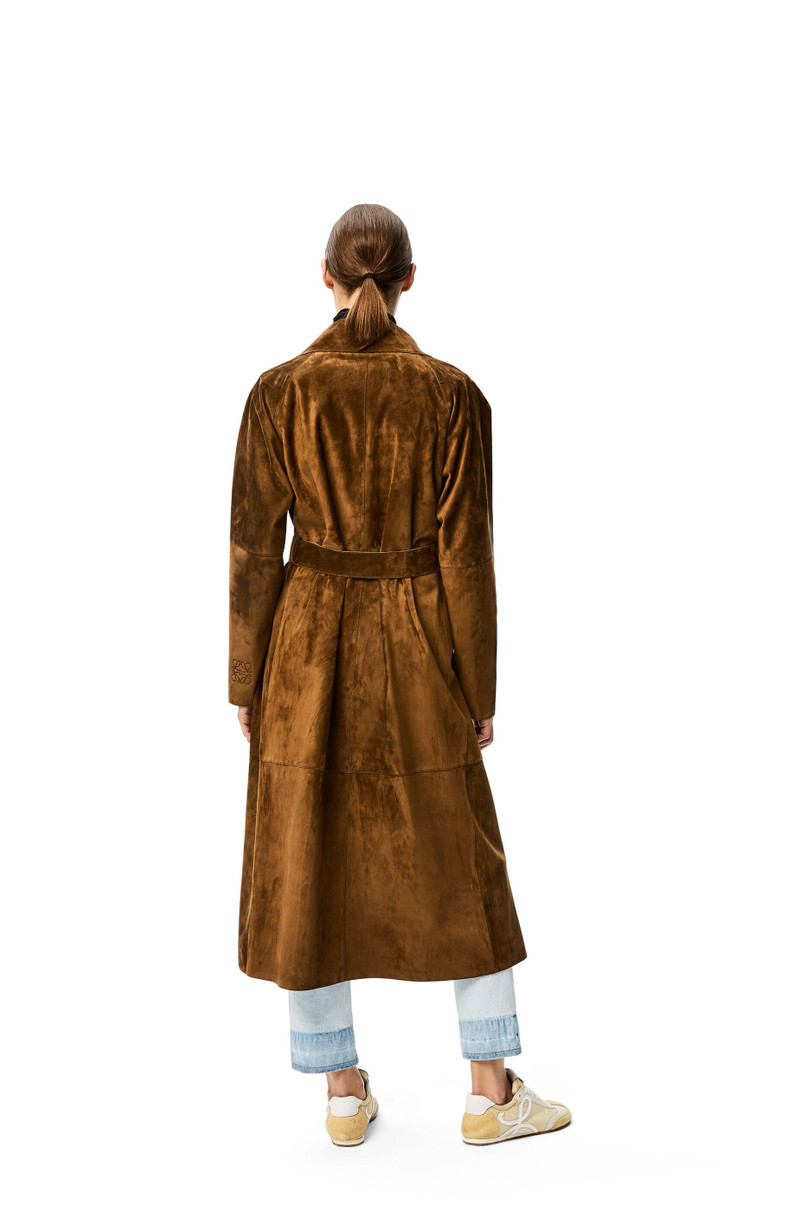 Trench coat in suede 3