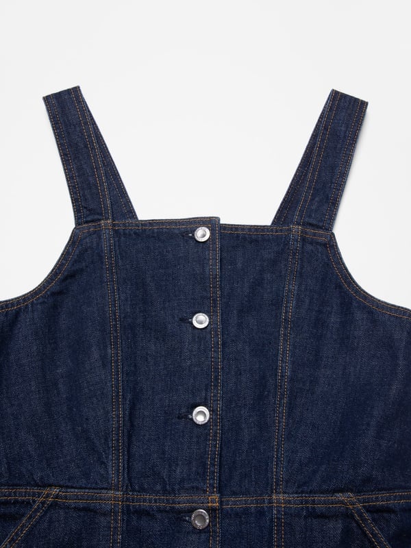 Mona Denim Dress 40s Redcast Dark Blue - 4