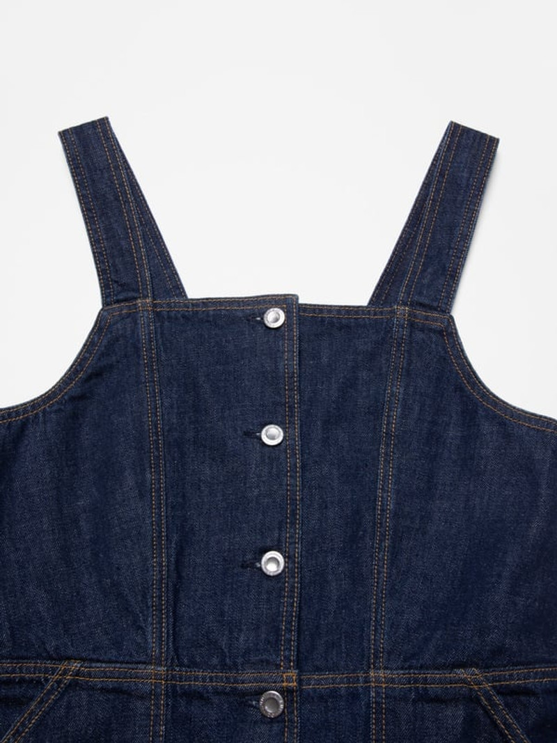 Mona Denim Dress 40s Redcast Dark Blue 4