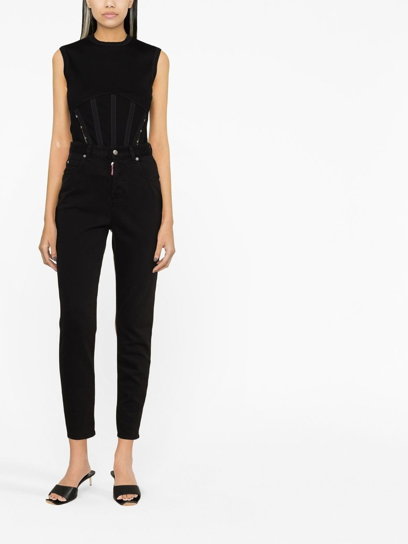 DSQUARED2 Honey high-waisted tapered jeans outlook