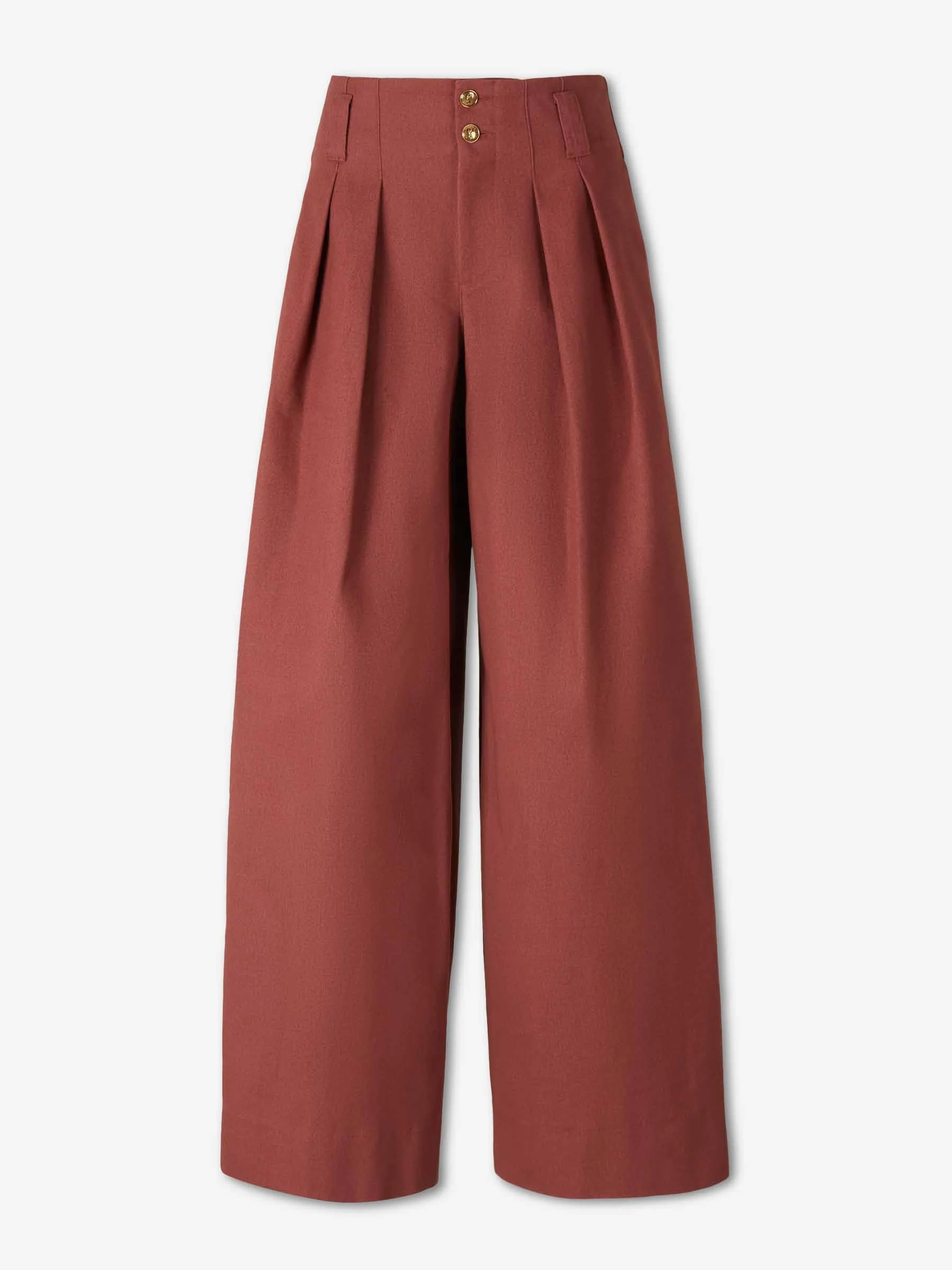 WIDE LEG TROUSERS WITH PLEATS - 1