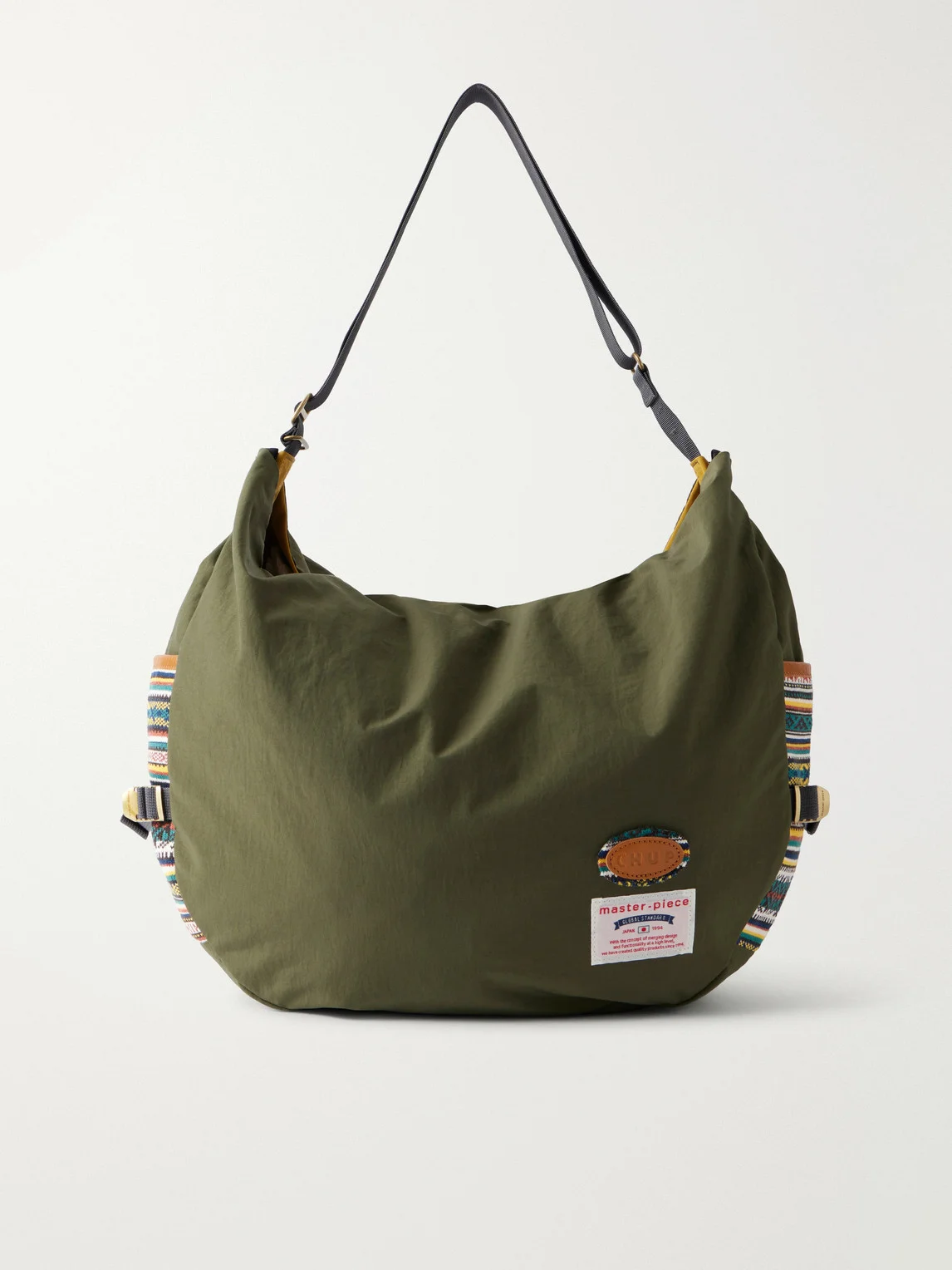 Chup Leather-Trimmed Cotton Shoulder Bag - 1