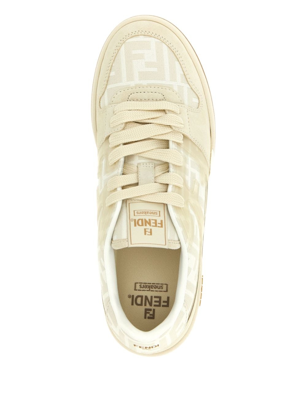 Fendi Match FF-jacquard low-top sneakers - 3